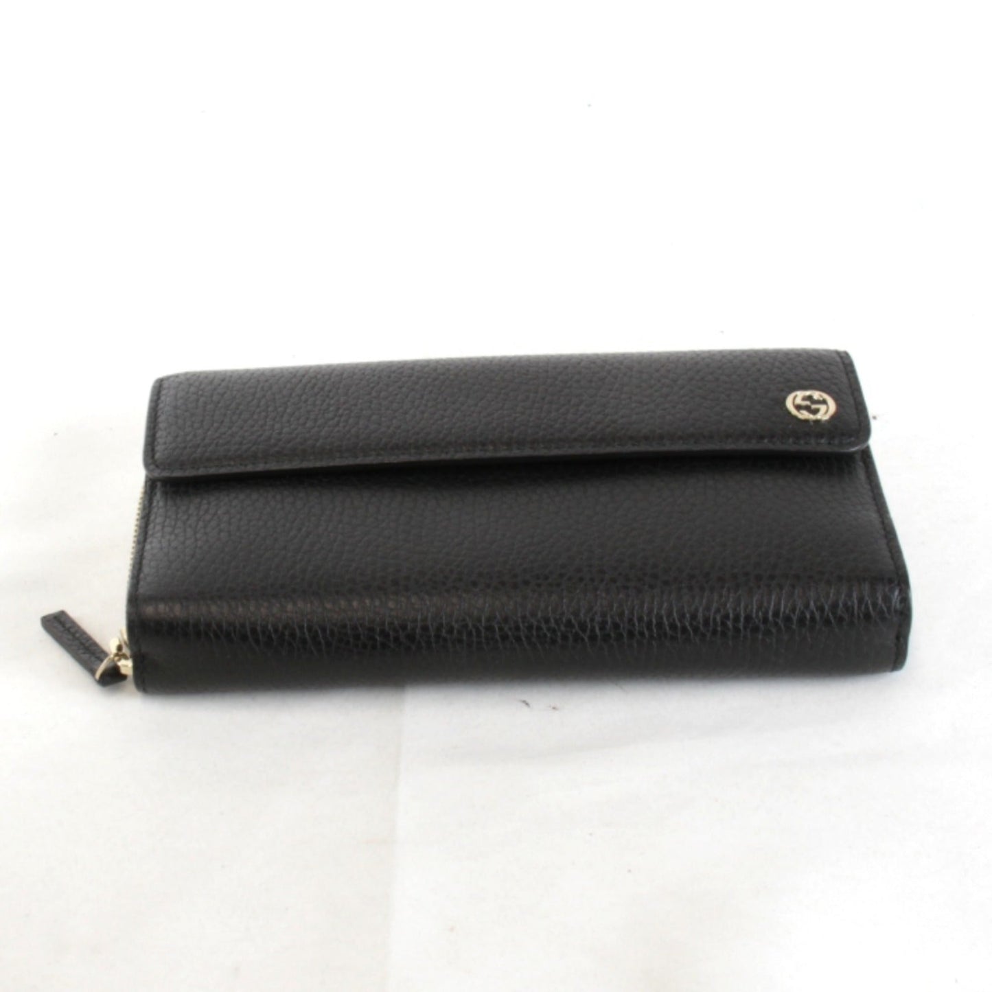 Gucci Black Leather Long Wallet (Bi-Fold) ( )