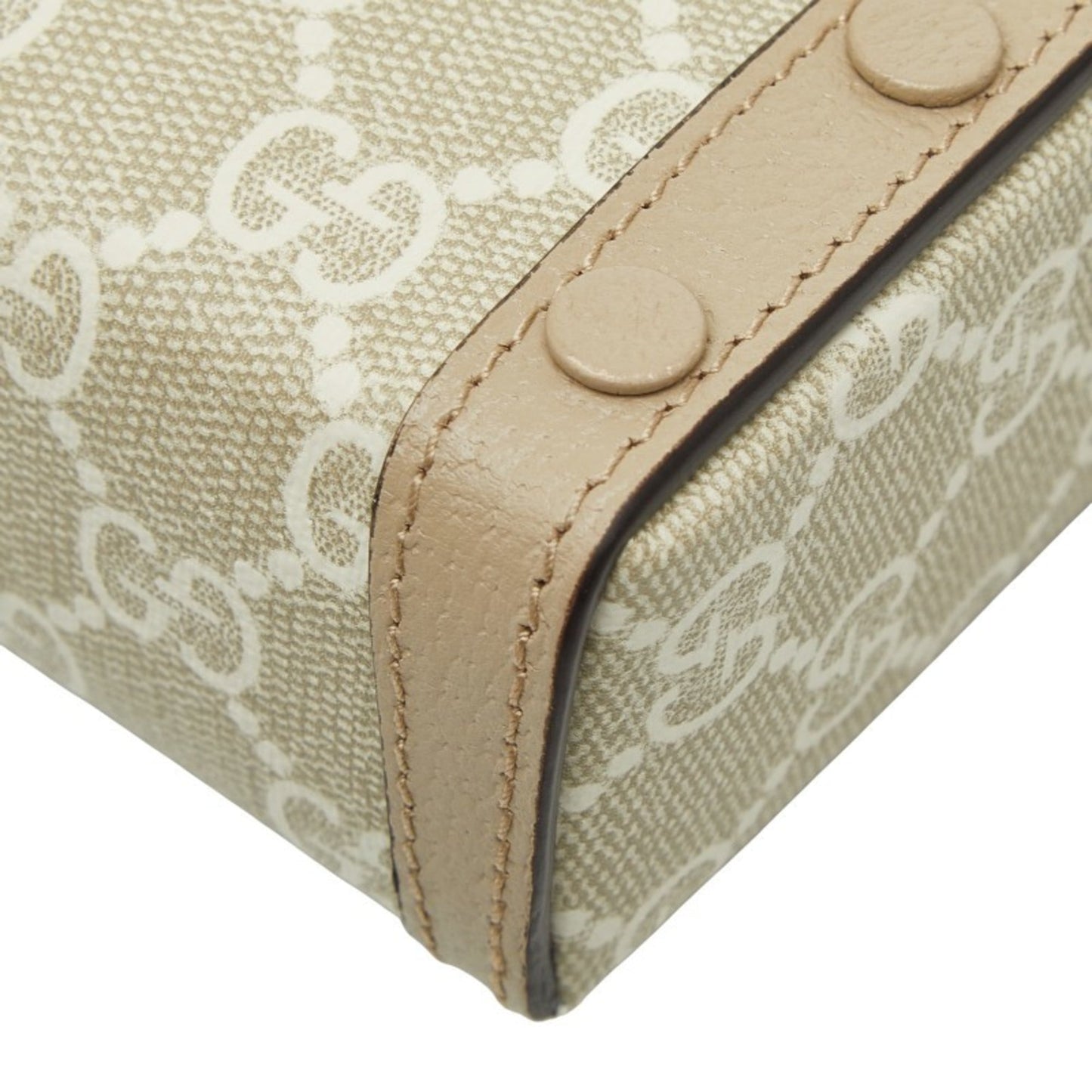 Gucci Beige White Pvc Leather Shoulder Bag ( )