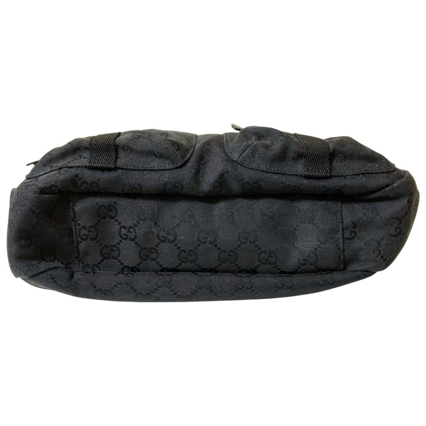 Gucci Black Canvas Shoulder Bag ( )