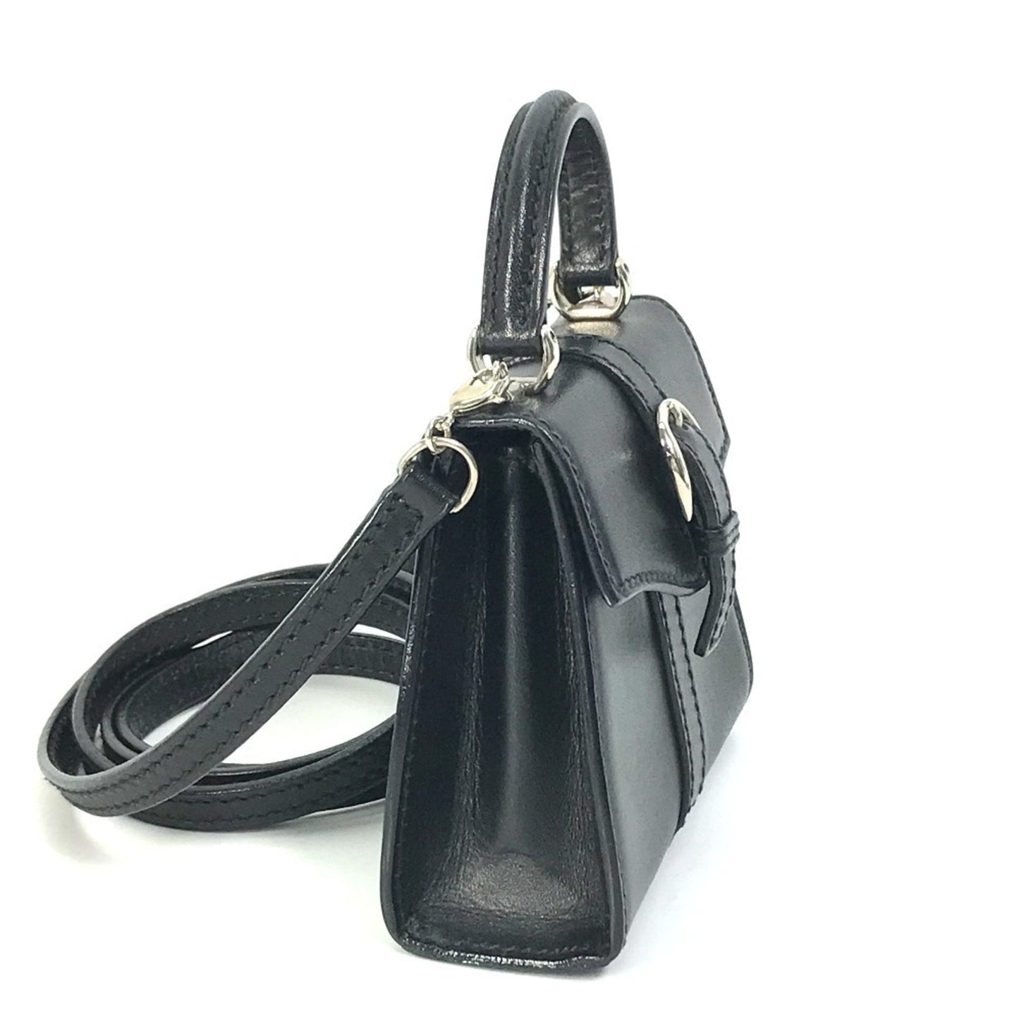 Gucci Black Leather Shoulder Bag ( )