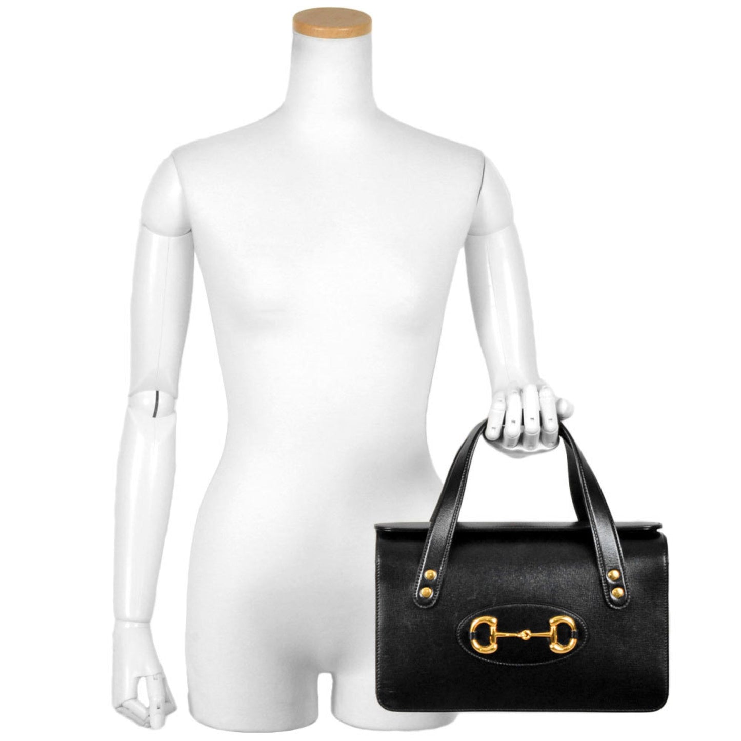 Gucci Black Leather Handbag ( )