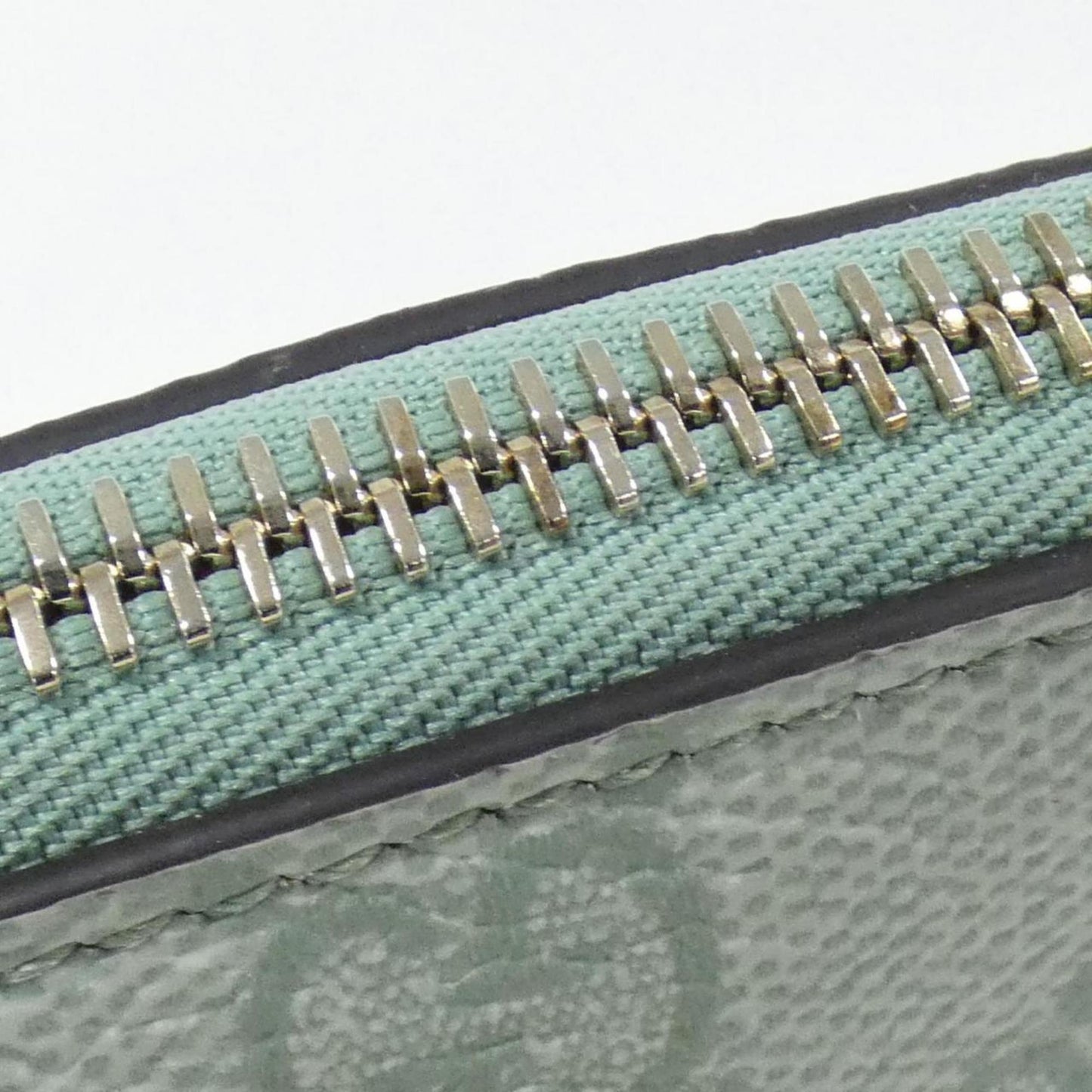 Gucci Green Light Green Coated Canvas Leather Shoulder Bag ( )