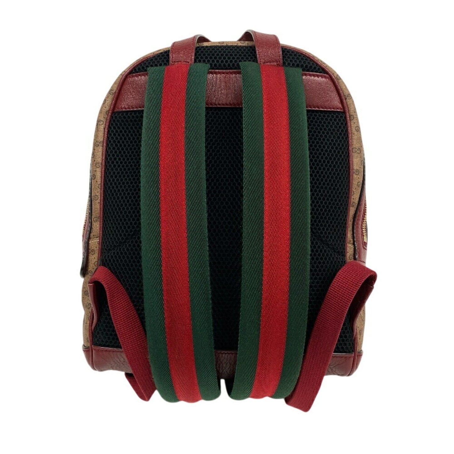 Gucci Beige Red Color Gg Supreme Backpack ( )