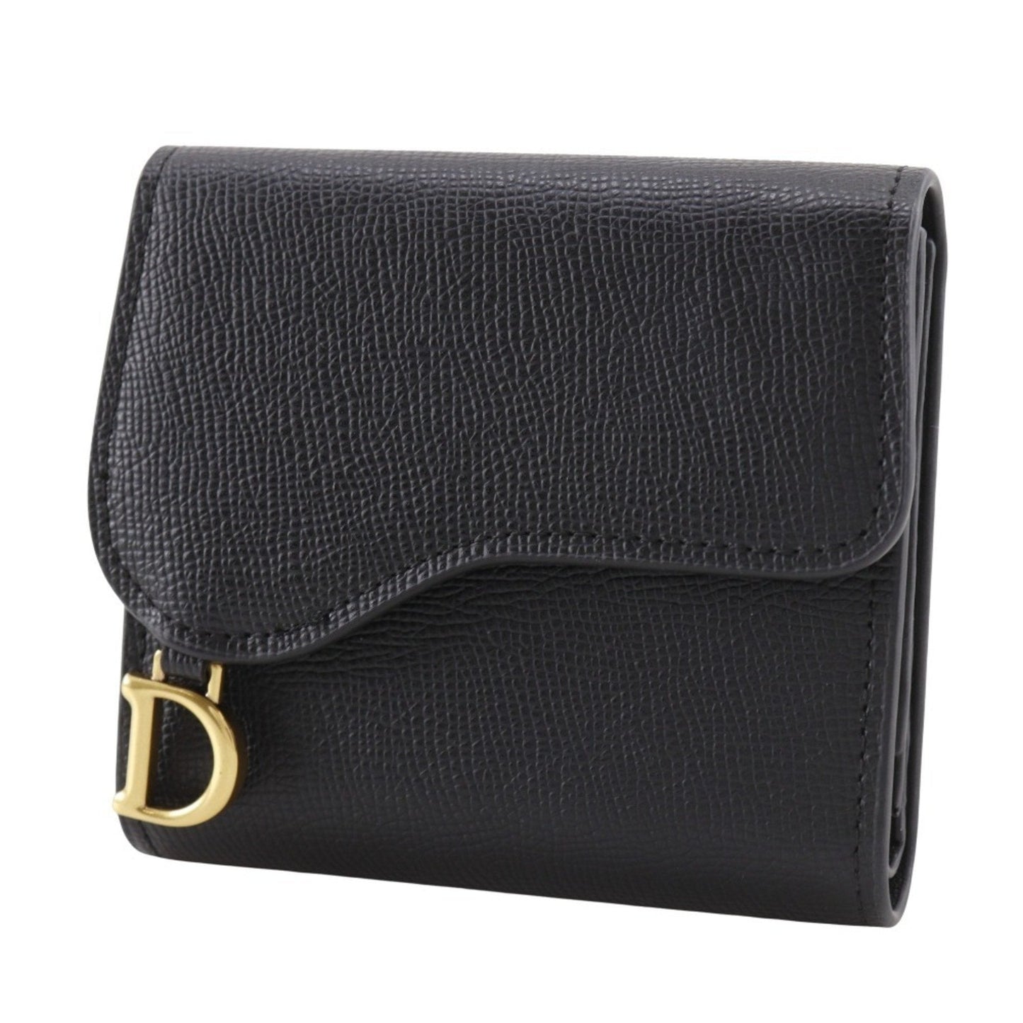 Christian Dior Black Leather Wallet (Tri-Fold) ()