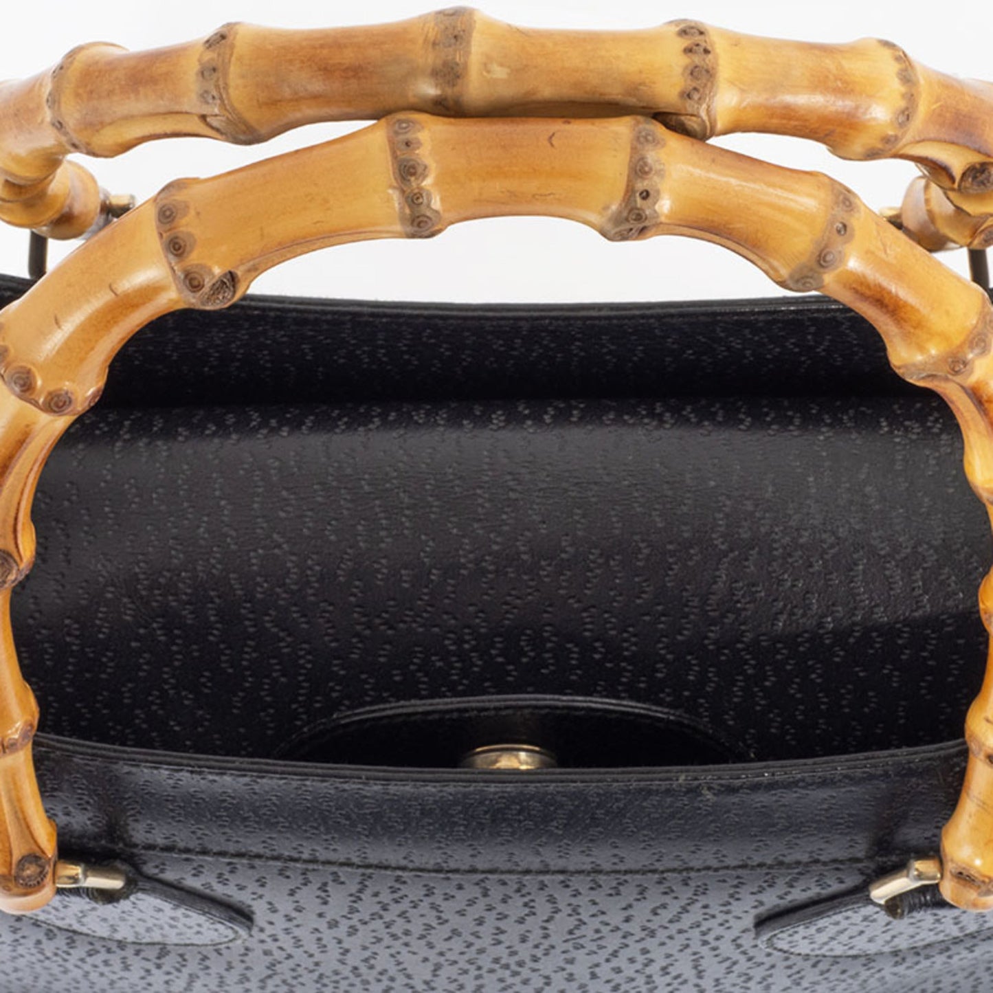 Gucci Black Leather Tote Bag ( )