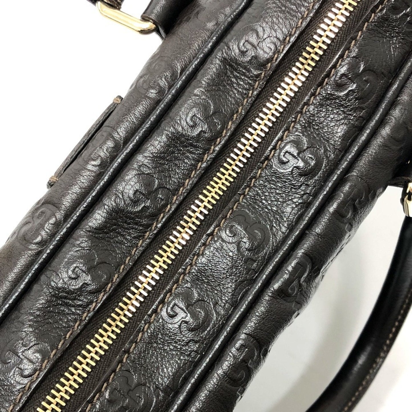 Gucci Brown Leather Briefcase Handbag ( )