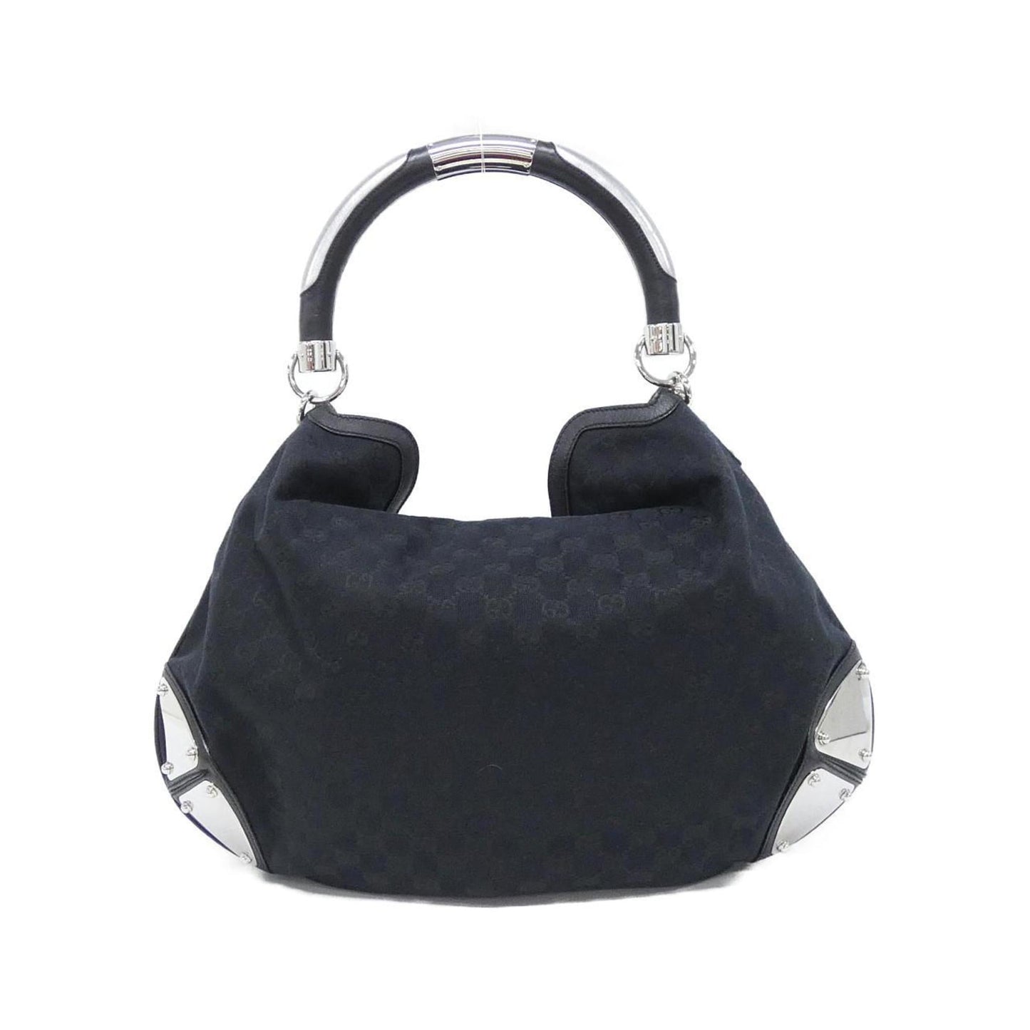 Gucci Black Gg Canvas Shoulder Bag ( )