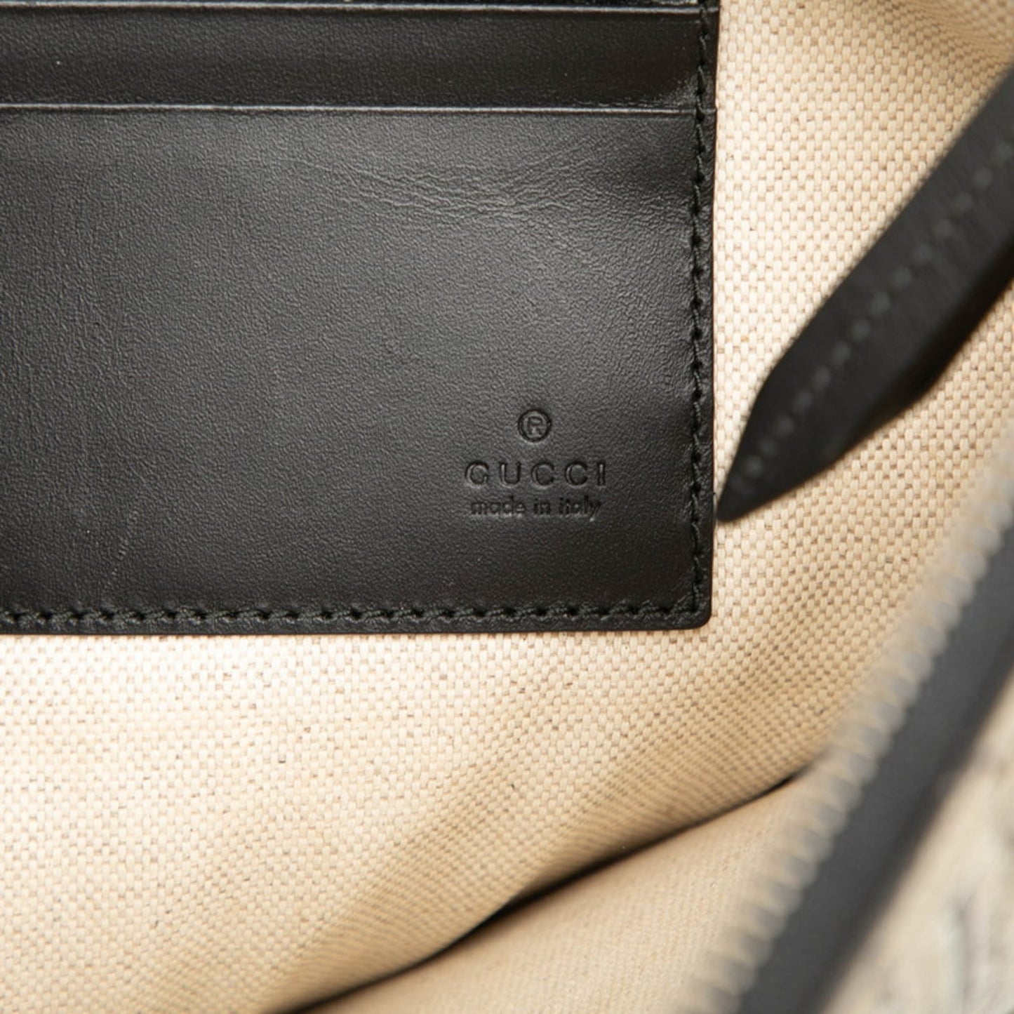 Gucci Beige Black Multi-Color Pvc Leather Clutch Bag ( )