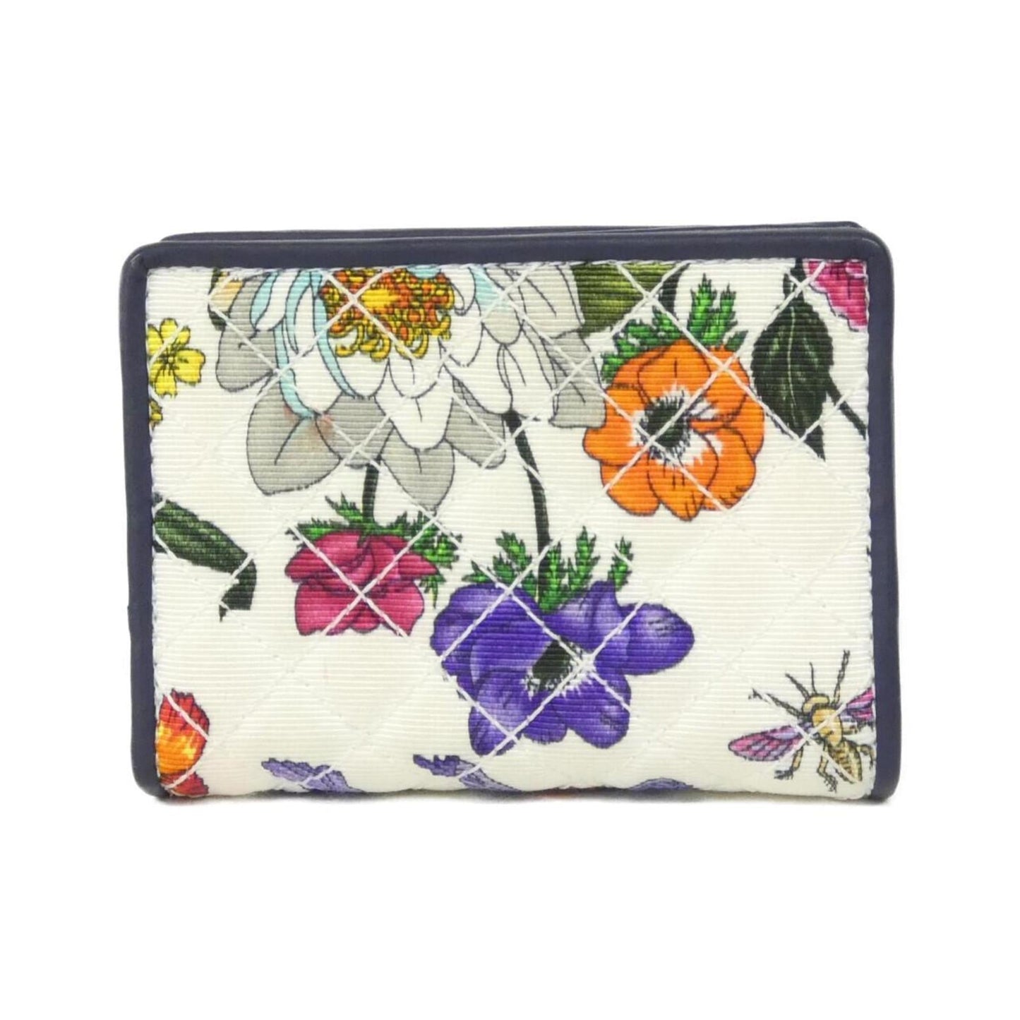 Gucci Navy Canvas Leather Wallet (Bi-Fold) ( )