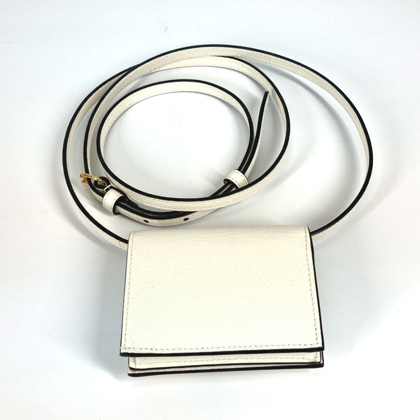 Gucci Black White Leather Wallet (Bi-Fold) ( )
