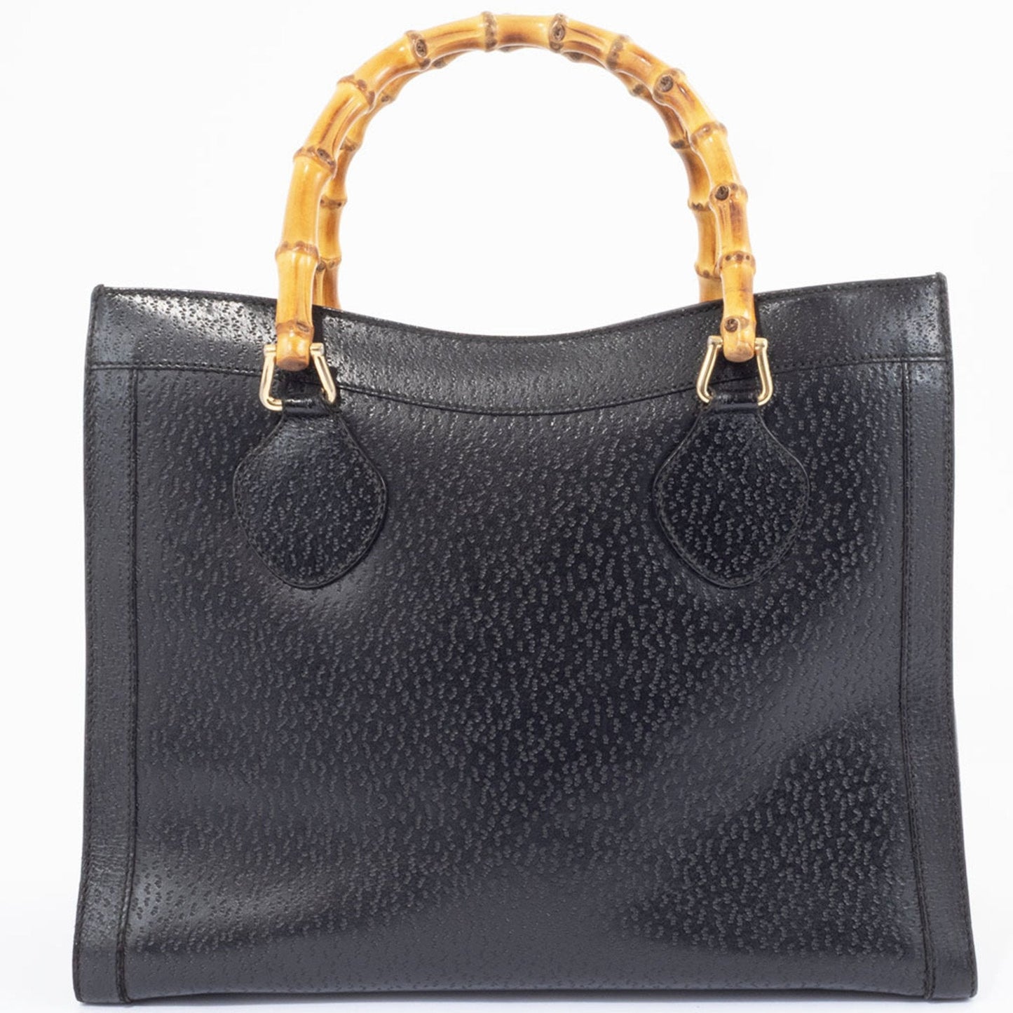 Gucci Black Leather Tote Bag ( )