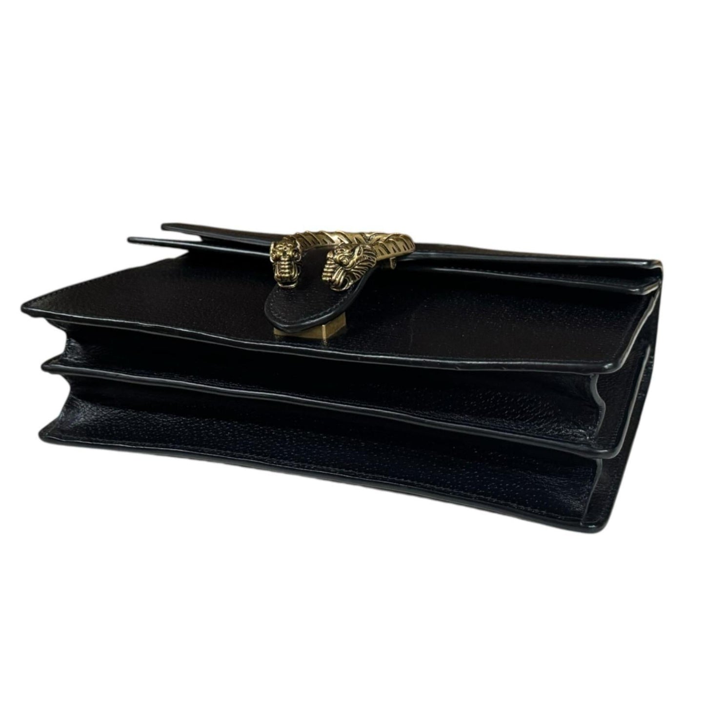 Gucci Black Leather Shoulder Bag ( )