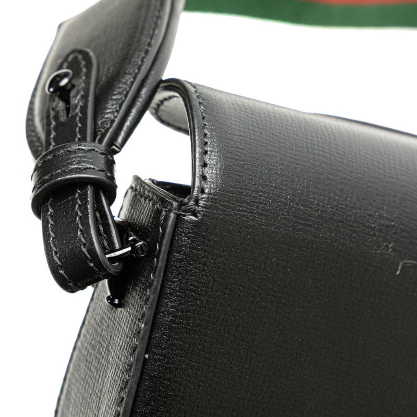 Gucci Black Pvc Leather Shoulder Bag ( )