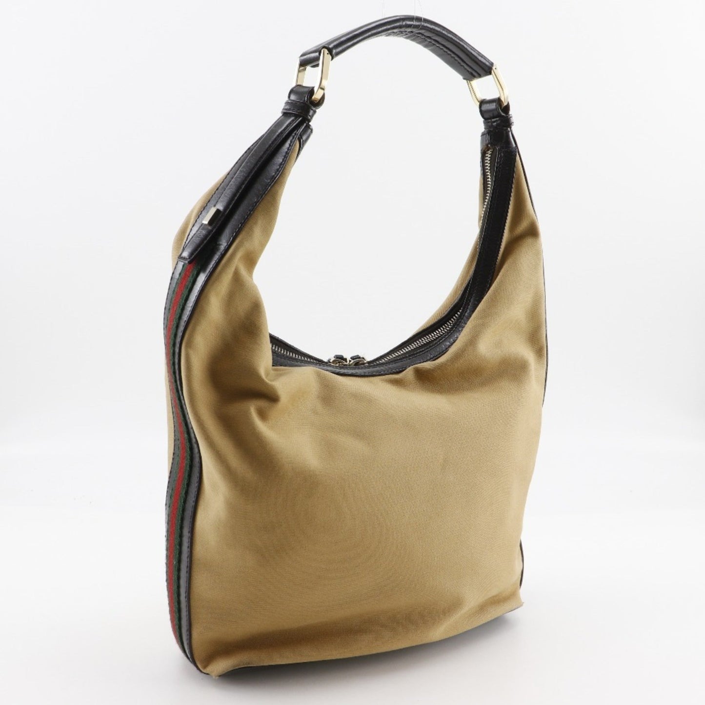 Gucci Beige Canvas Shoulder Bag ( )