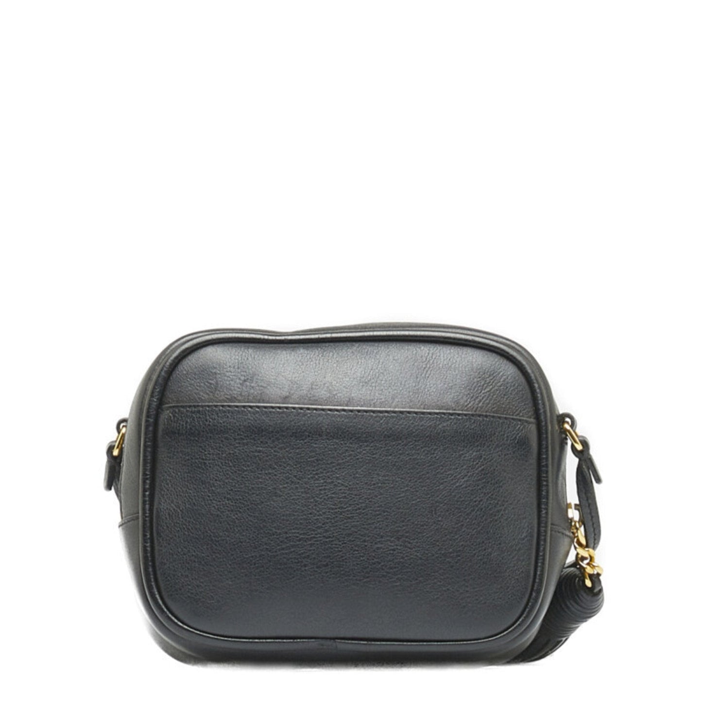 Saint Laurent YSL Hardware Blogger Star Tassel Shoulder Bag Black Gold Leather Women's