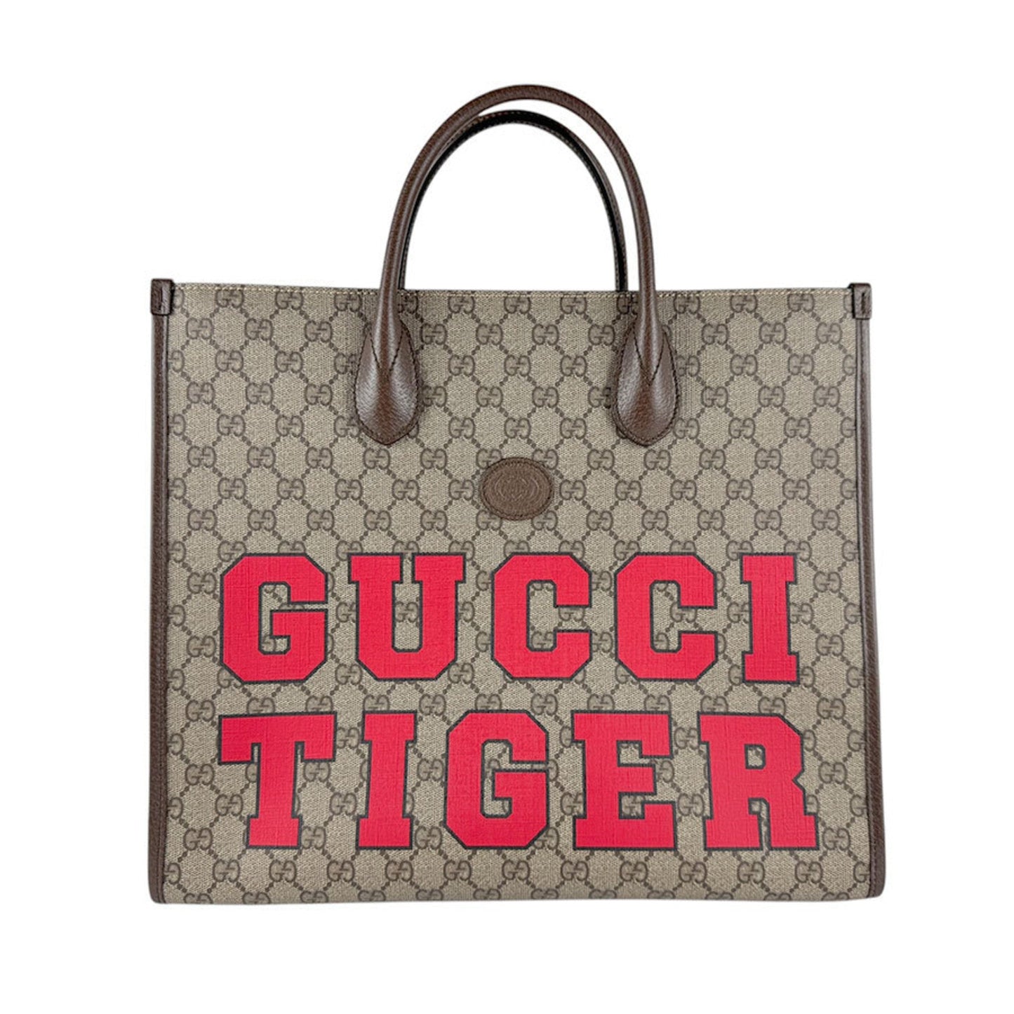 Gucci Brown Red Color Gg Supreme Handbag Shoulder Bag ( )