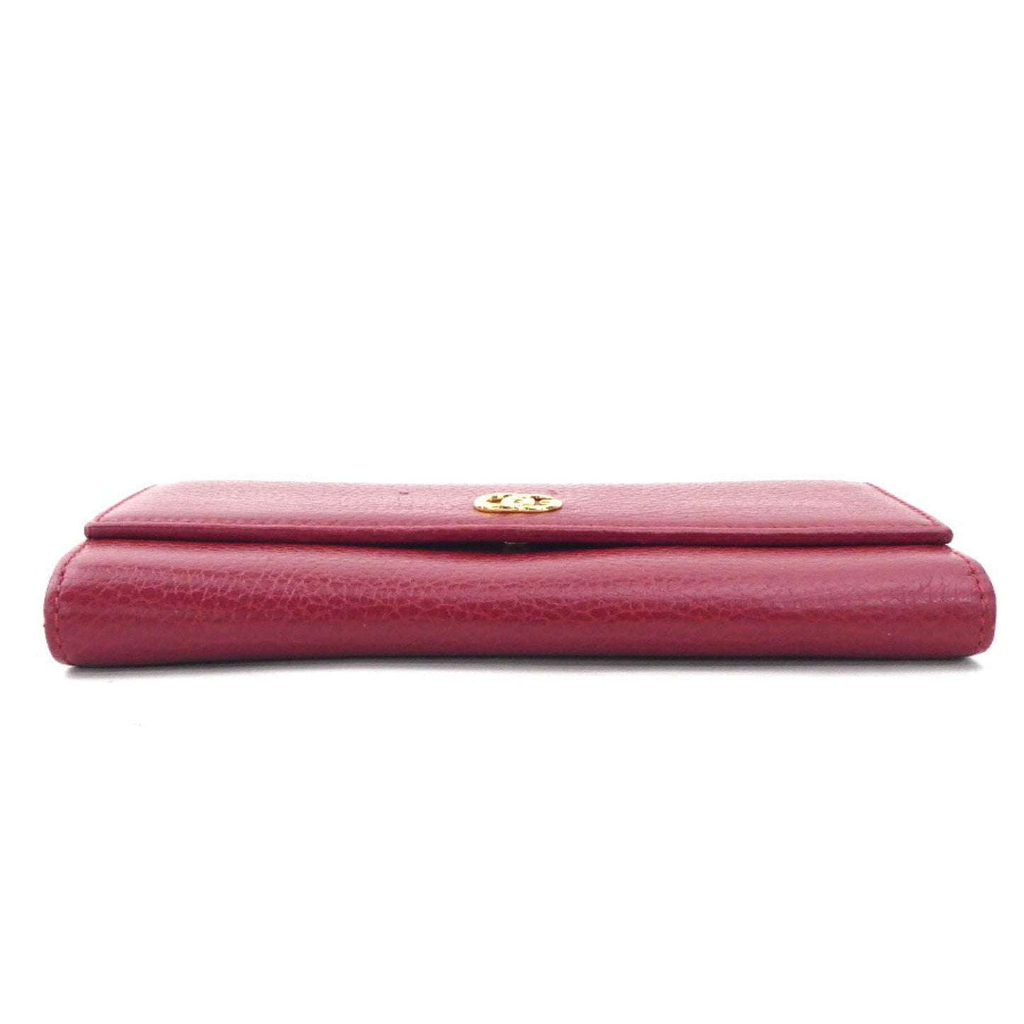 Gucci Red Color Leather Long Wallet (Bi-Fold) ( )