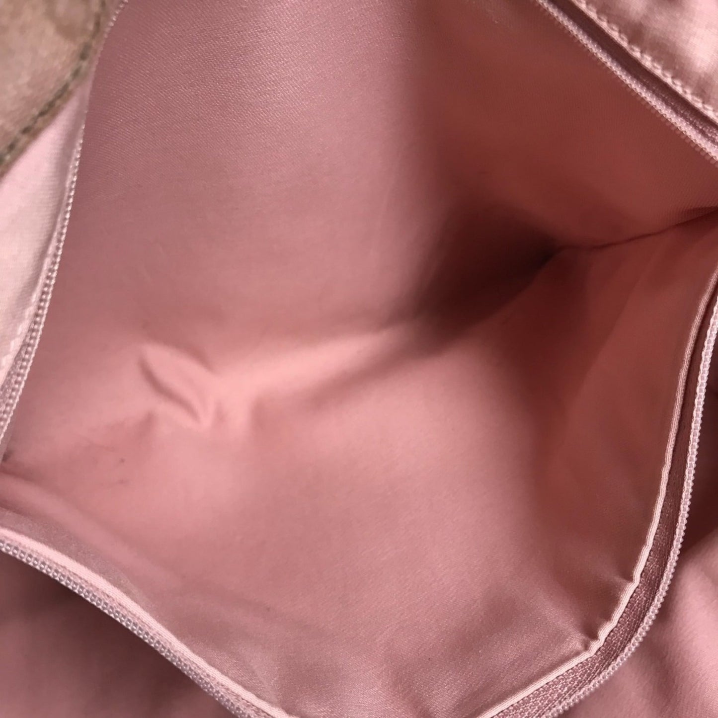 Gucci Pink White Leather Handbag Shoulder Bag Tote Bag ( )