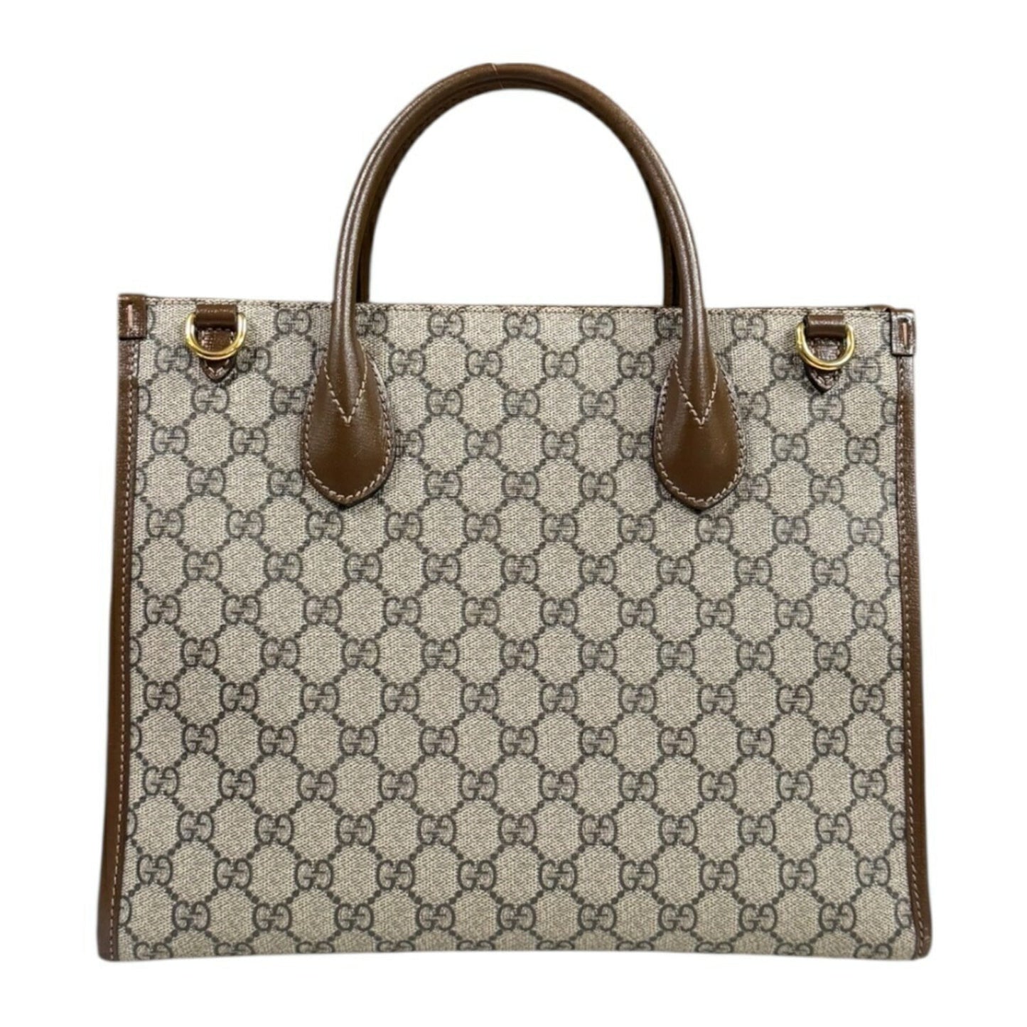Gucci Beige Brown Gg Supreme Shoulder Bag ( )