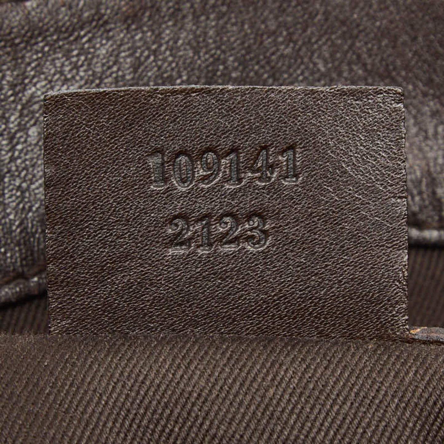 Gucci Beige Brown Canvas Leather Shoulder Bag Tote Bag ( )