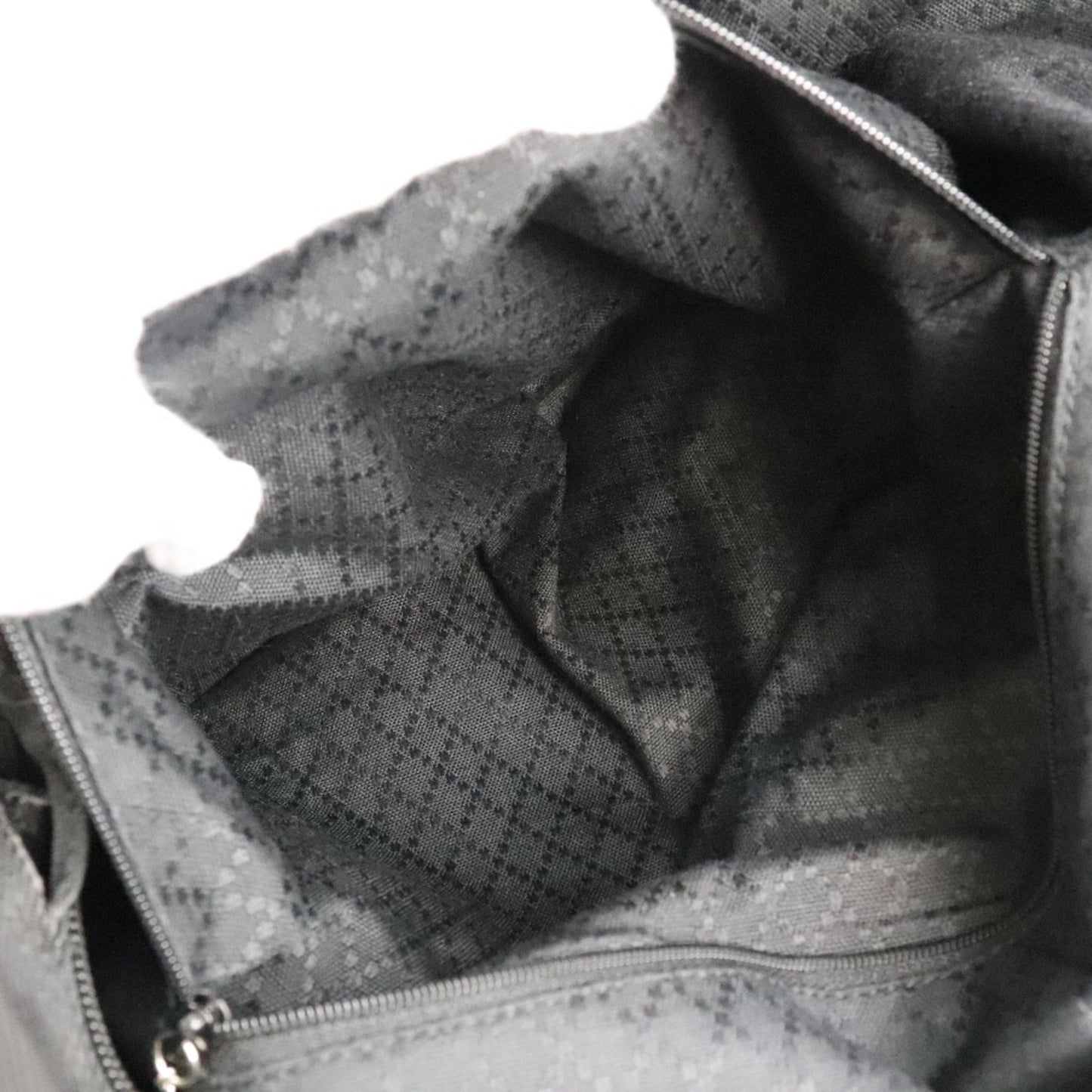 Gucci Black Brown Nylon Canvas Tote Bag ( )