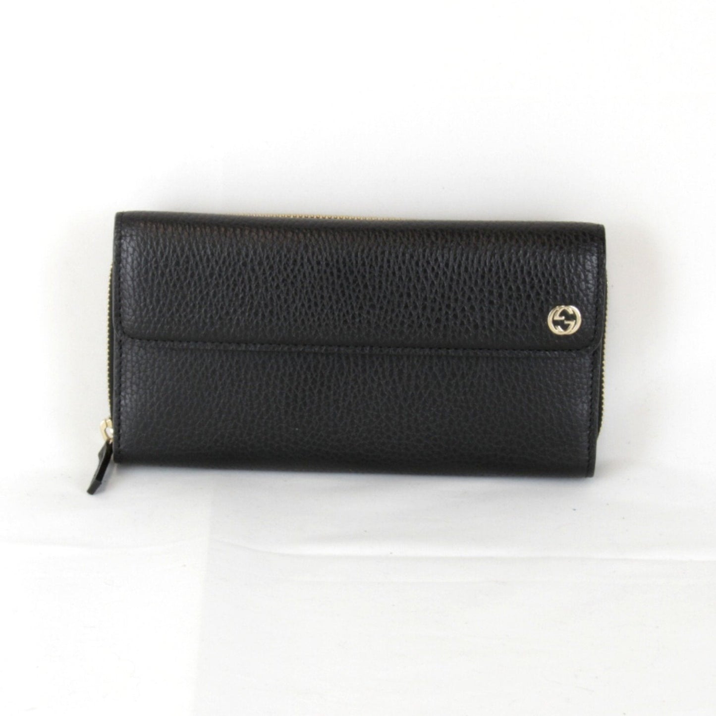 Gucci Black Leather Long Wallet (Bi-Fold) ( )