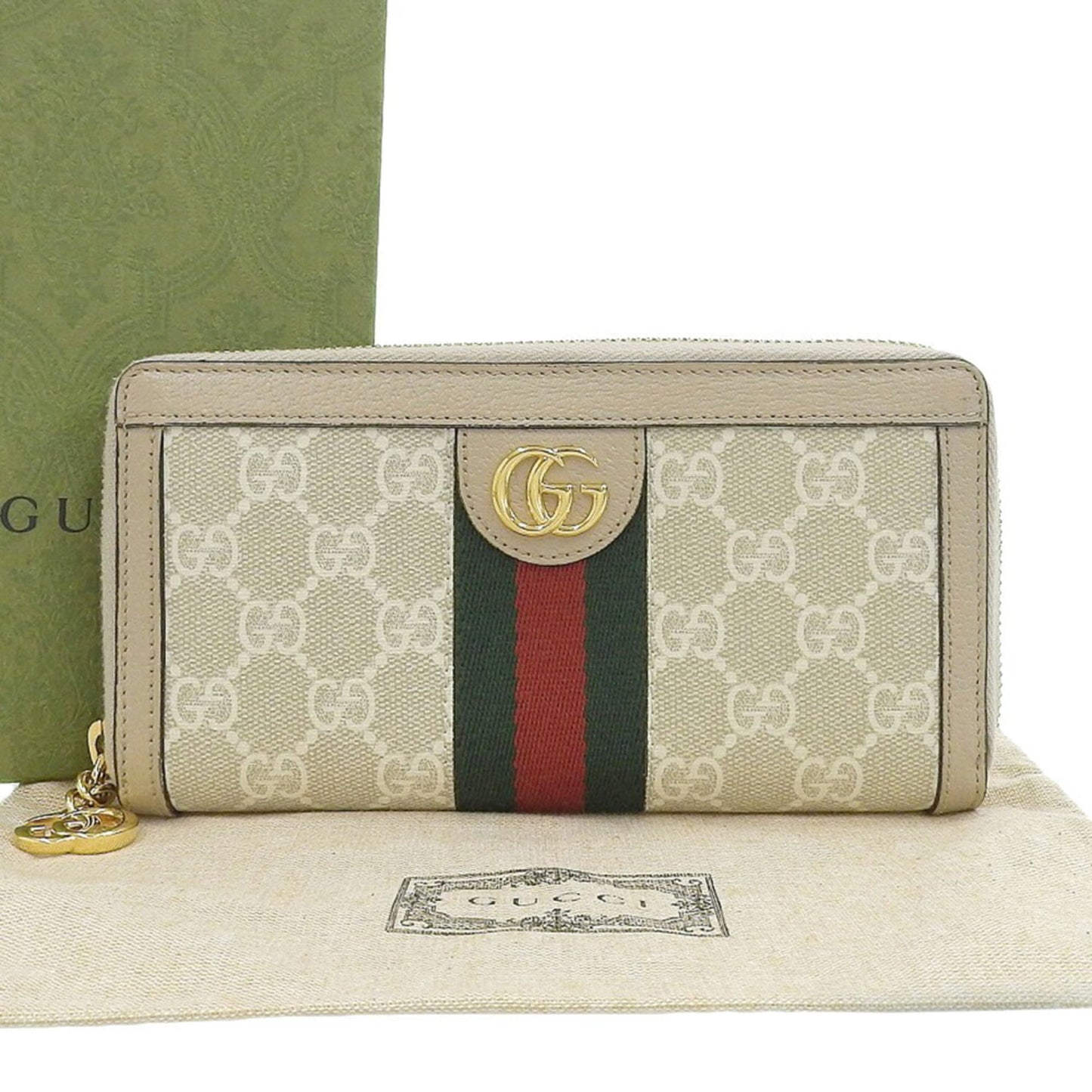 Gucci Gg Supreme Beige Gg Supreme Wallet (Bi-Fold) ( )