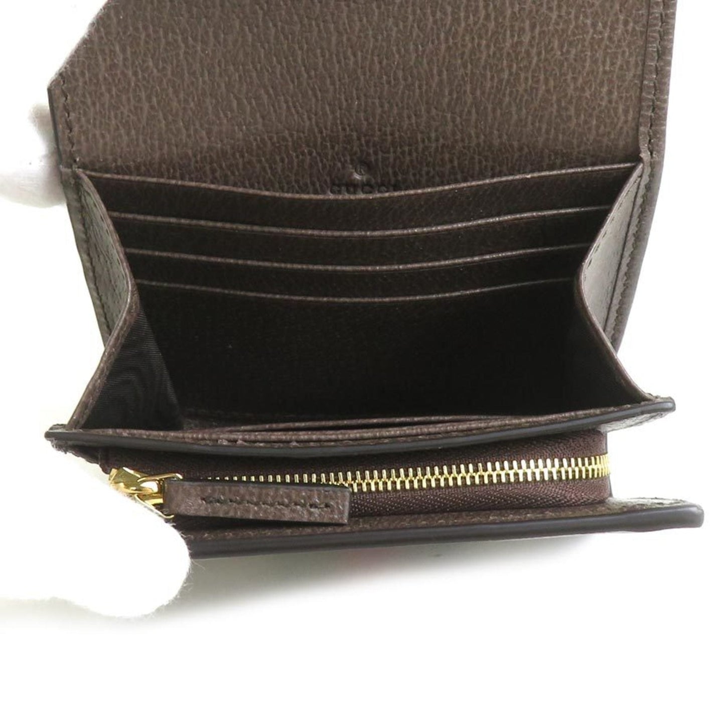 Gucci Brown Gg Supreme Wallet (Bi-Fold) ( )