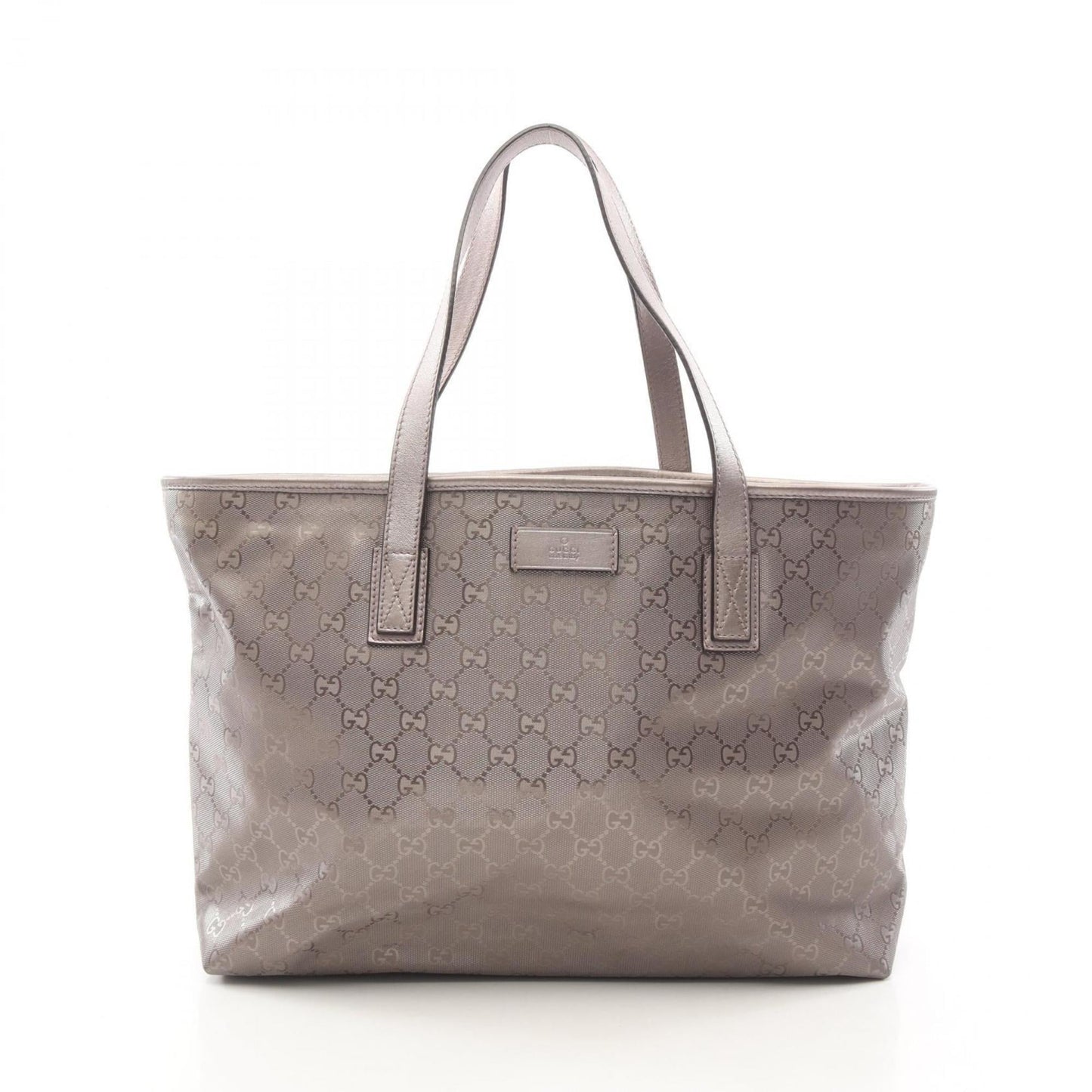 Gucci Gg Imprimé Brown Pvc Coated Canvas Leather Tote Bag ( )