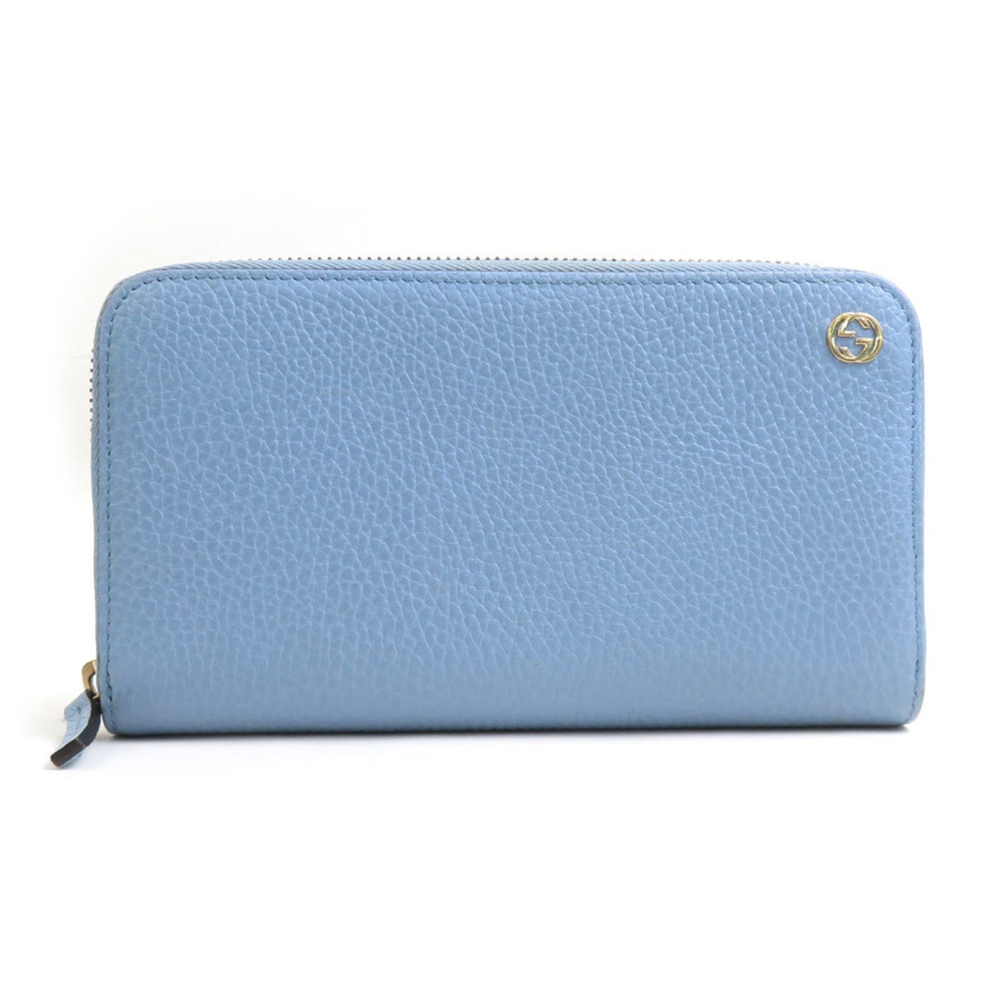 Gucci Light Blue Leather Long Wallet (Bi-Fold) ( )