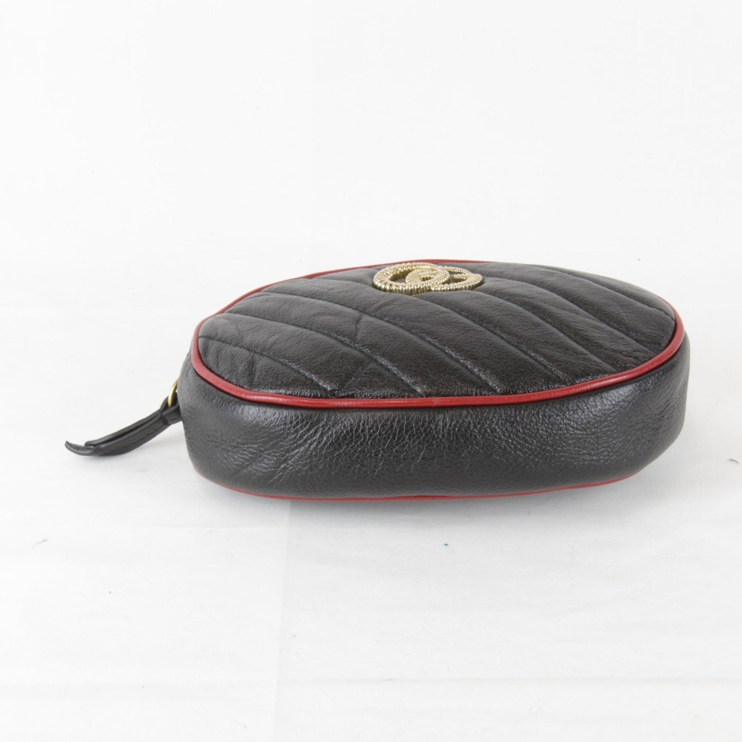 Gucci Gg Marmont Black Leather Fanny Pack ( )