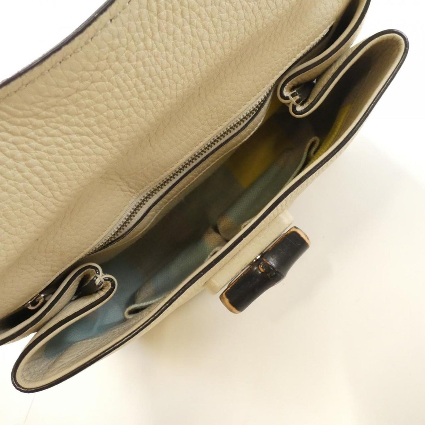 Gucci Off-White Leather Handbag ( )