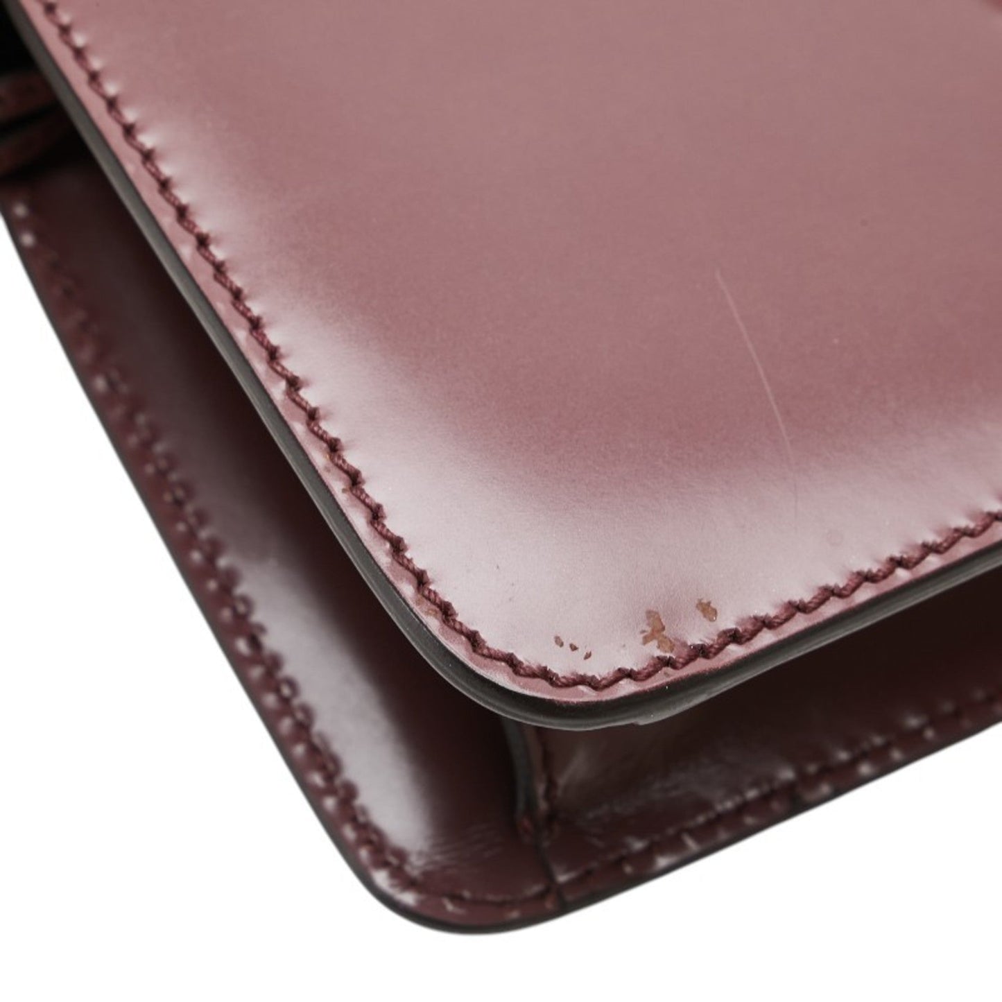 Gucci Wine Leather Clutch Bag ( )