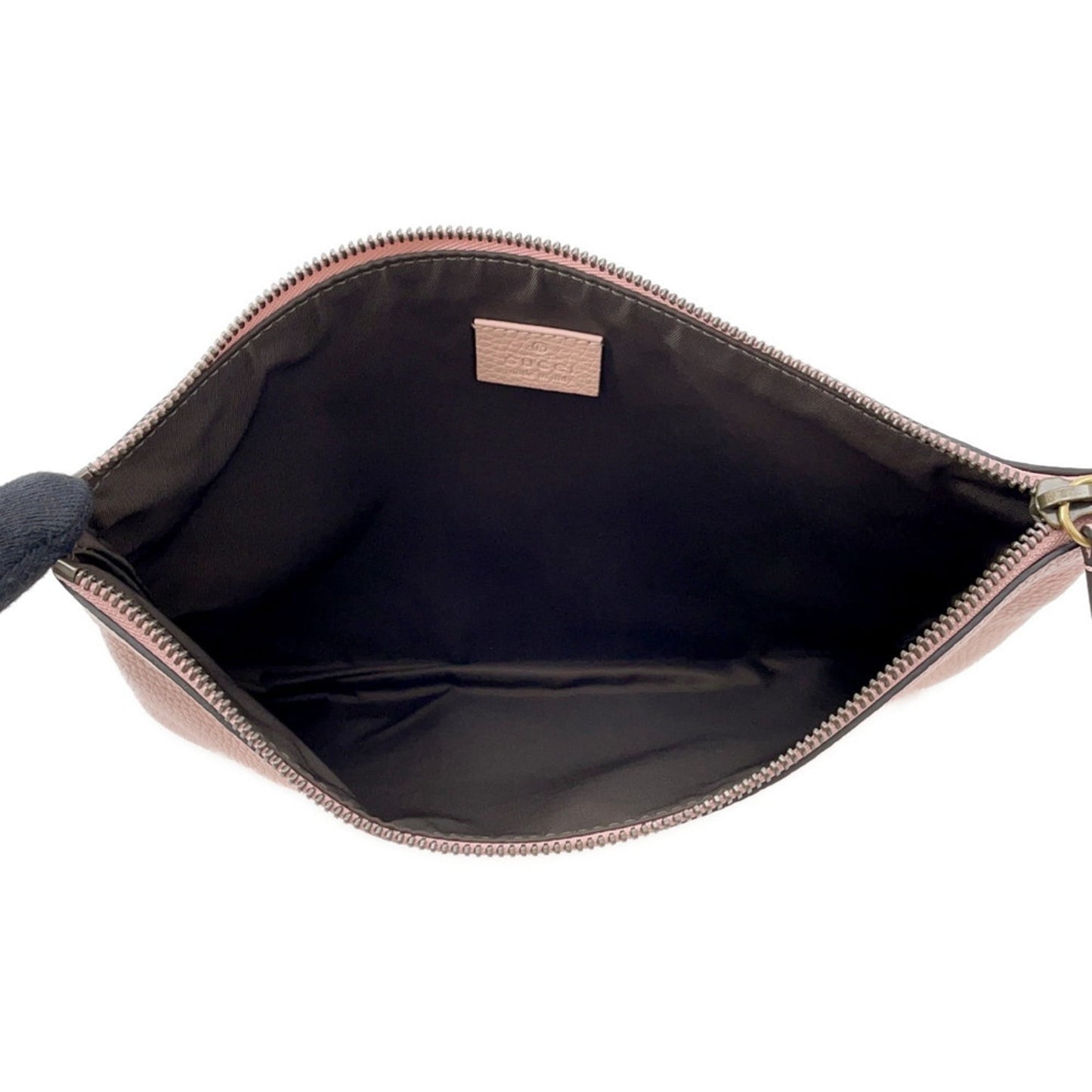 Gucci Brown Pink Leather Clutch Bag ( )