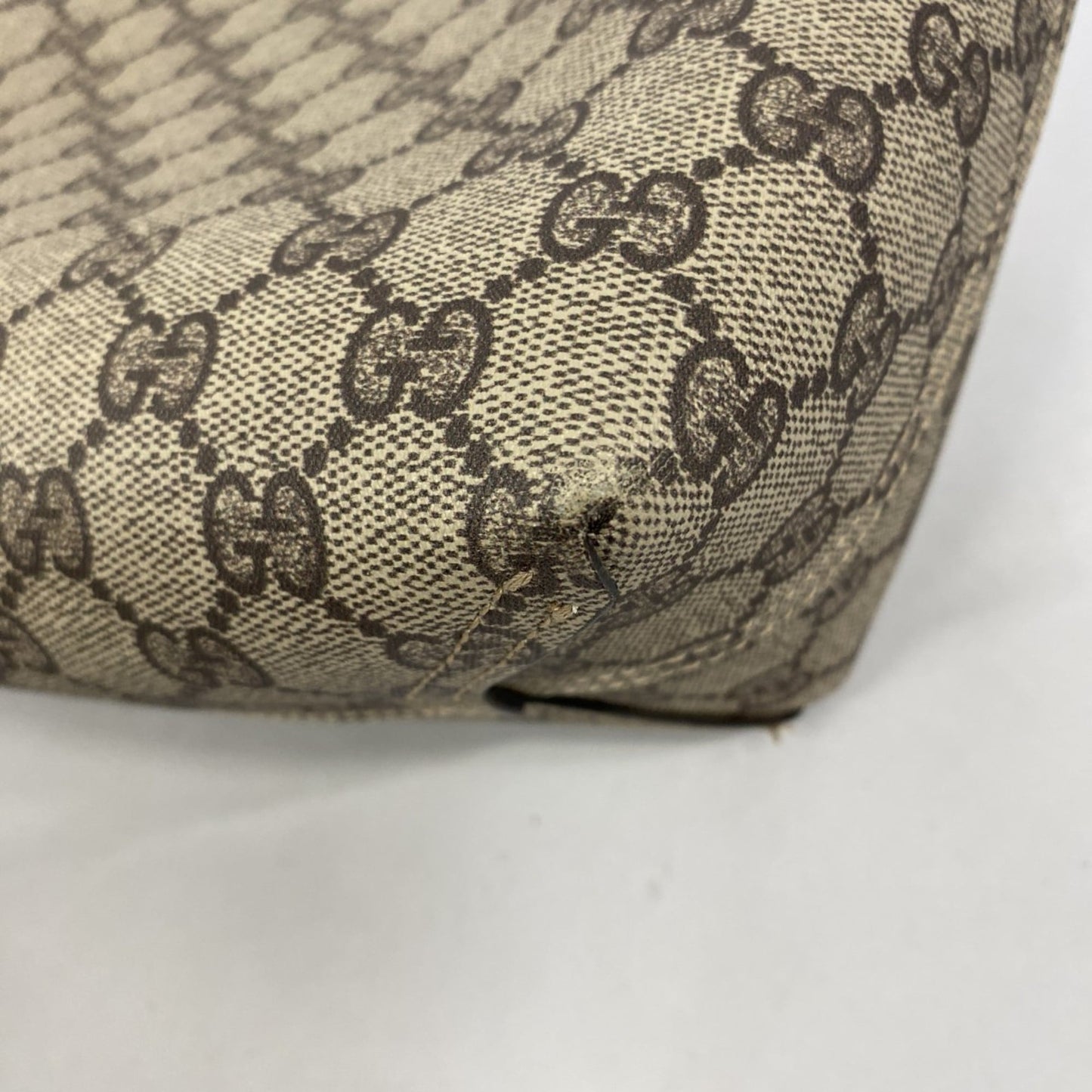 Gucci Beige Pink Pvc Tote Bag ( )