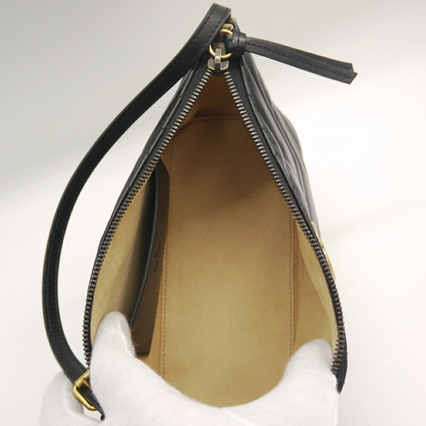 Gucci Black Leather Handbag ( )