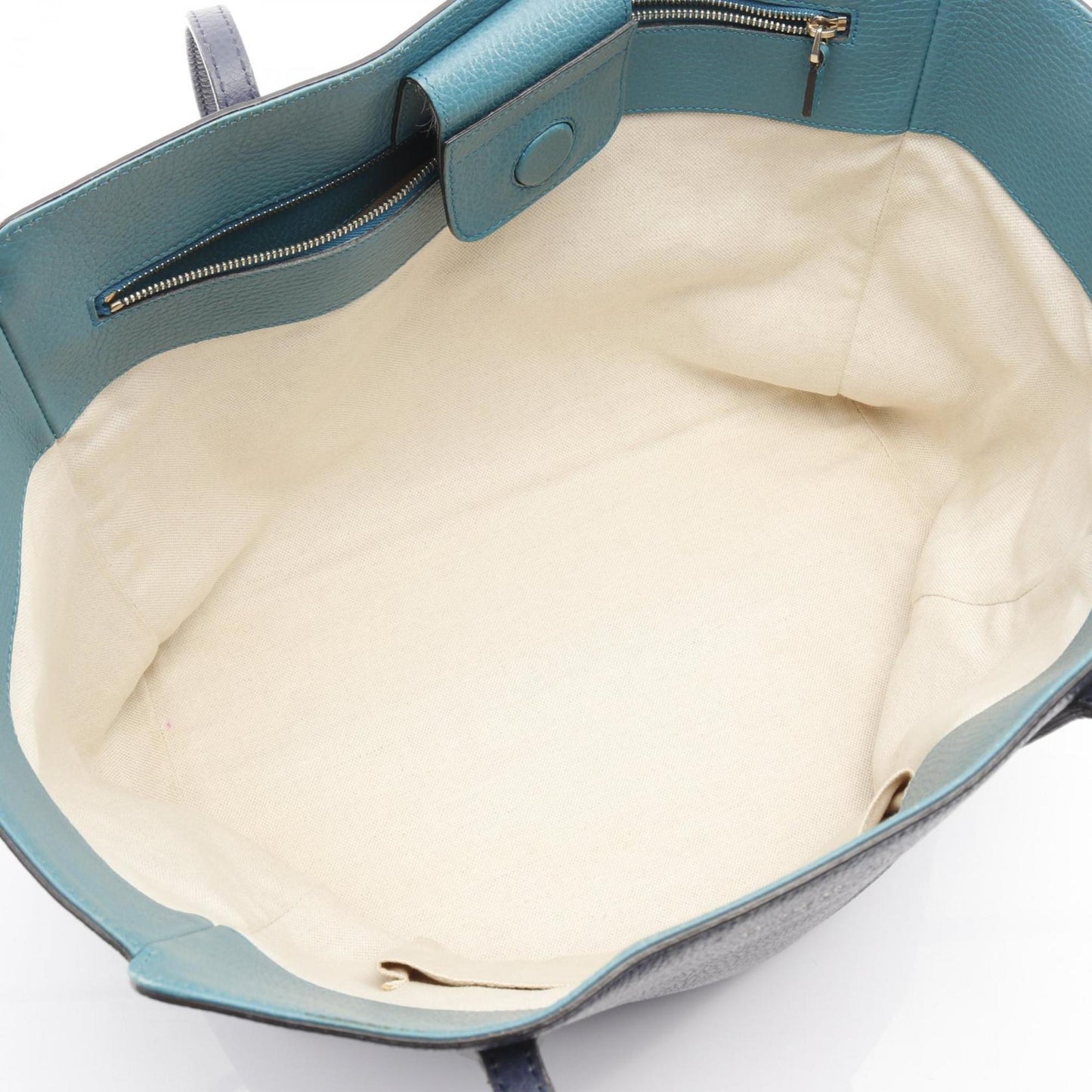 Gucci Blue Leather Tote Bag ( )