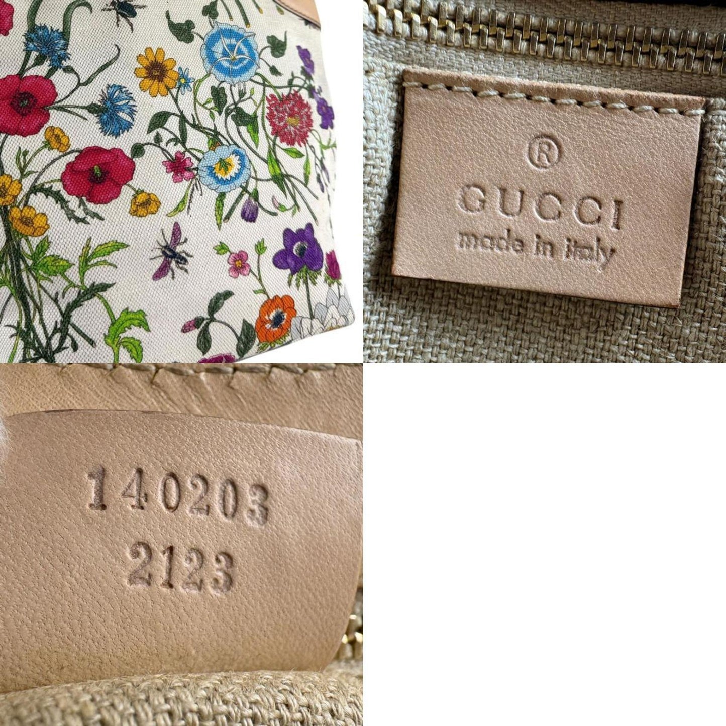 Gucci Multi-Color Canvas Handbag ( )