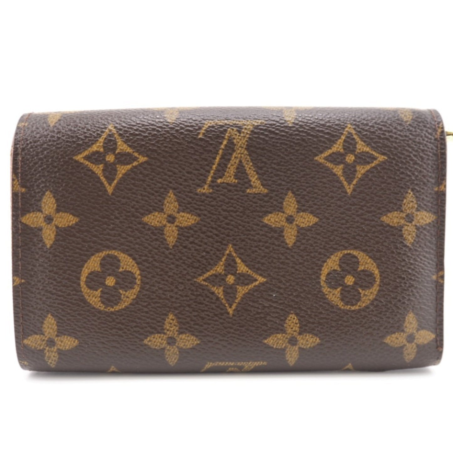 LOUIS VUITTON M61730 Portomone Vietresor Monogram Long Wallet Brown Unisex