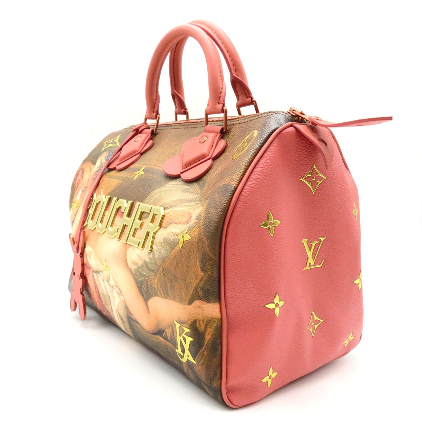 LOUIS VUITTON Boucher Speedy 30 Pink Mulch color Masters collection PVC coated canvas M43353