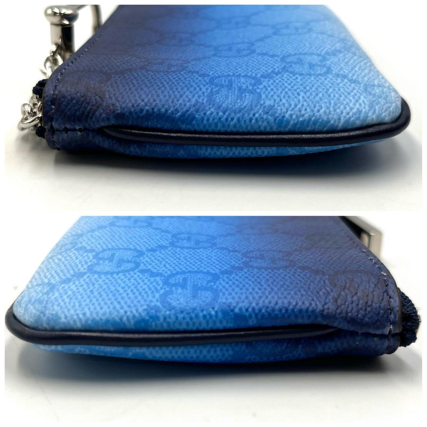 Gucci Blue Pvc Coin Purse/Coin Case ( )