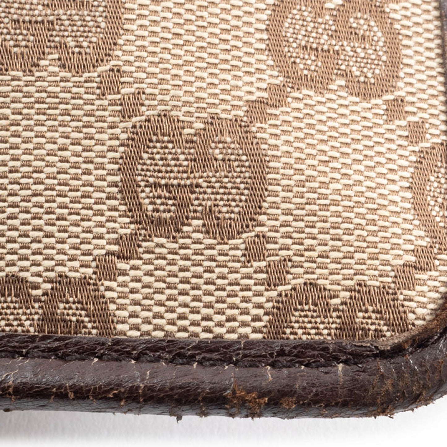 Gucci Gg Canvas Beige Brown Gg Canvas Leather Shoulder Bag ( )