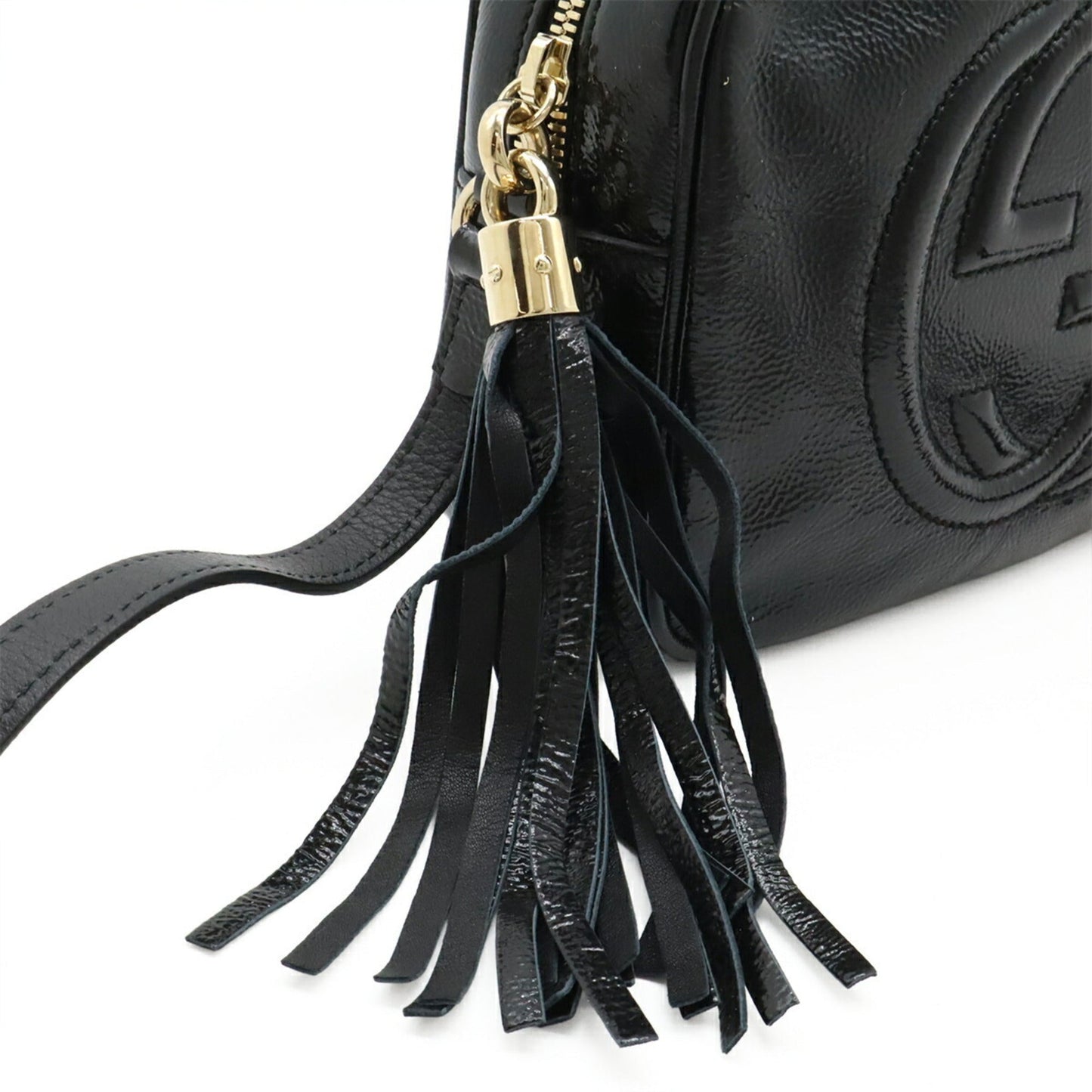 Gucci Black Leather Pochette Shoulder Bag ( )