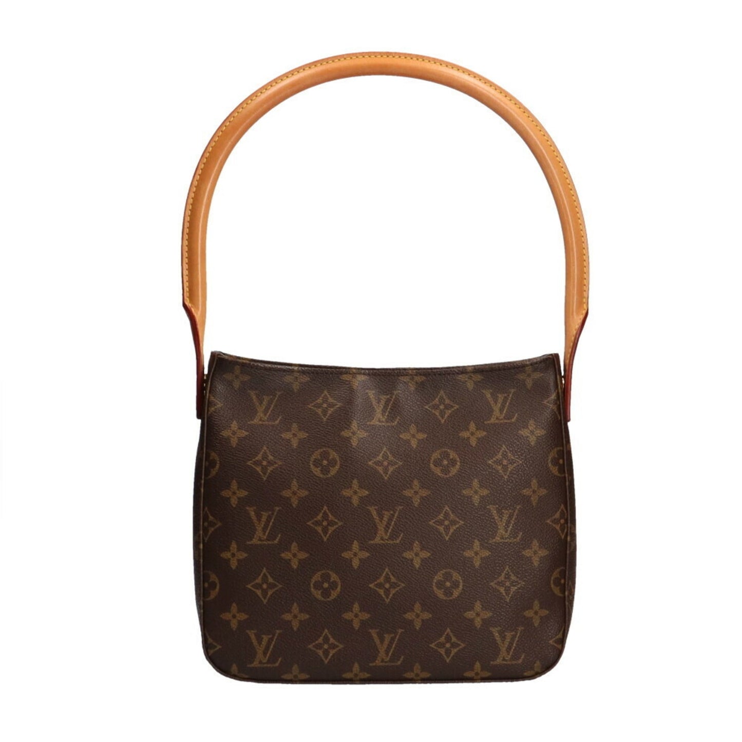 Louis Vuitton Looping MM Monogram Shoulder Bag Canvas Brown Ladies