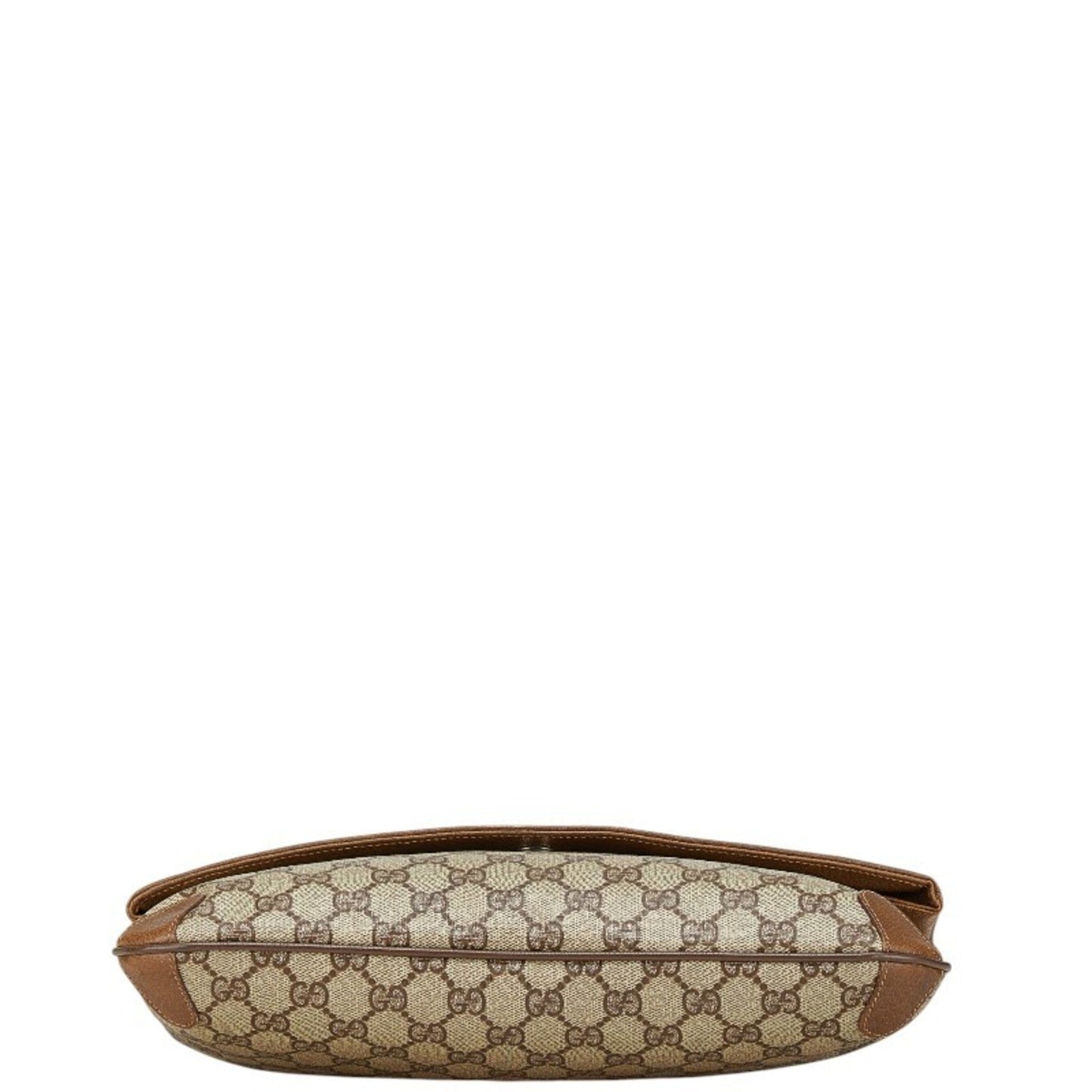 Gucci Beige Brown Pvc Leather Clutch Bag ( )
