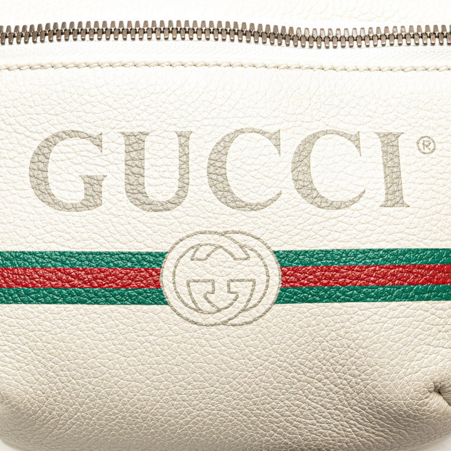 Gucci Multi-Color White Leather Fanny Pack ( )