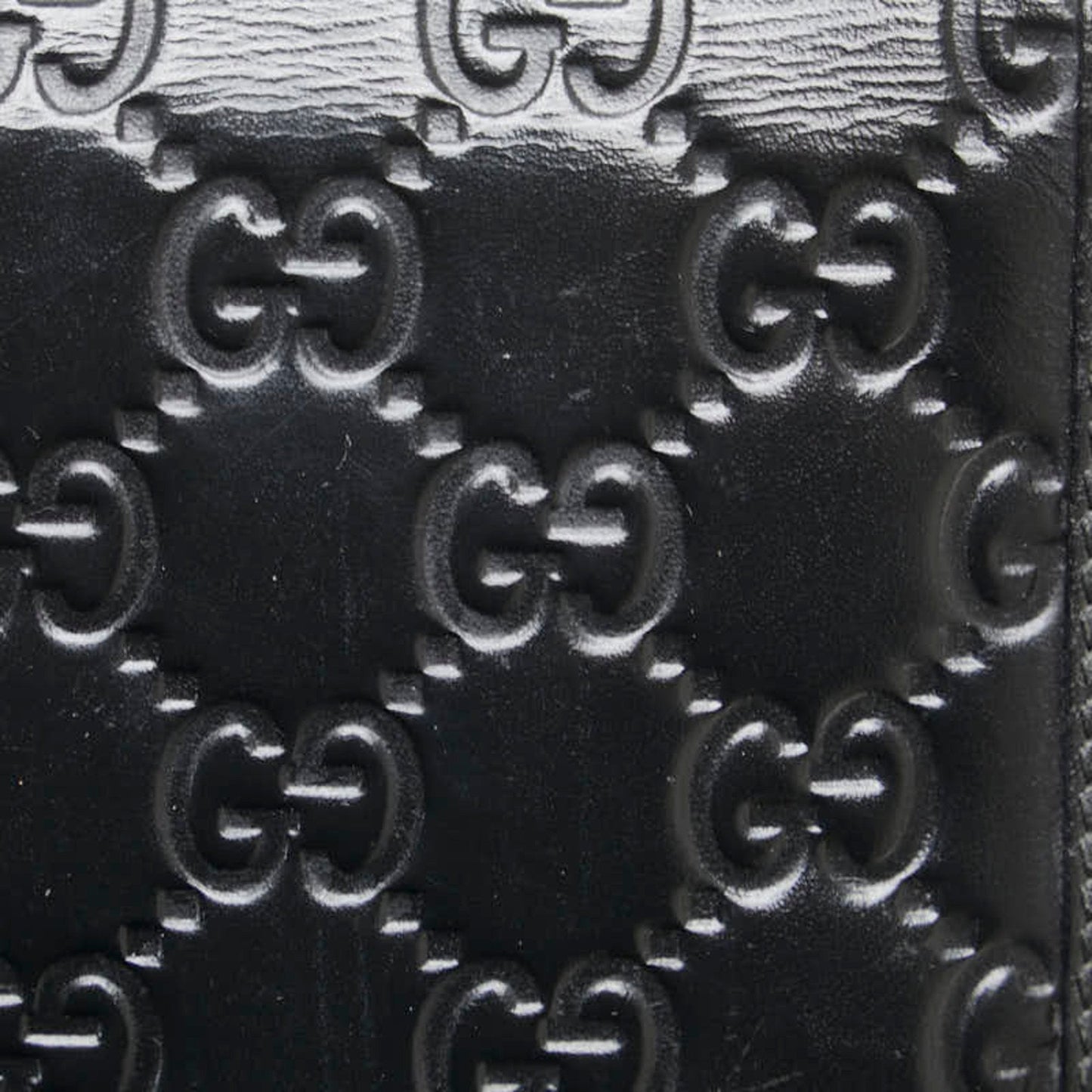 Gucci Black Leather Long Wallet (Bi-Fold) ( )