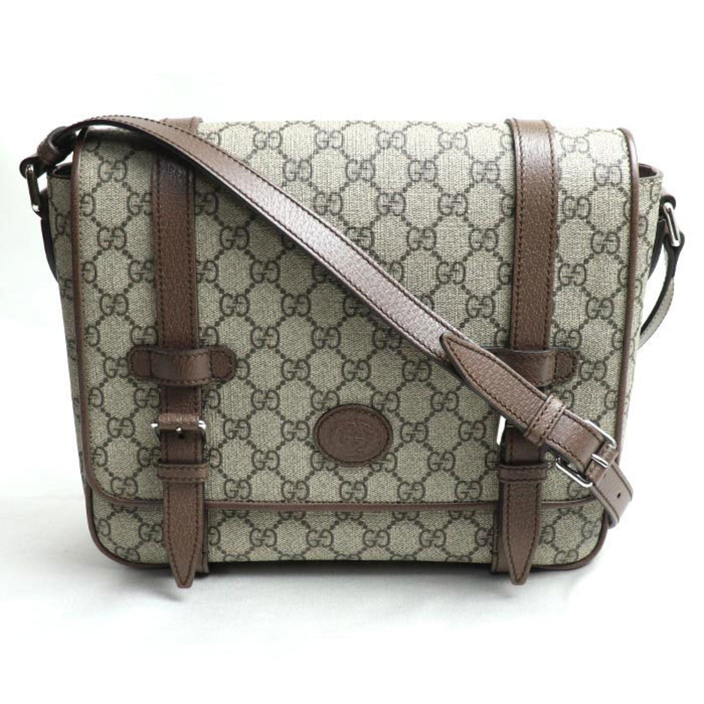 Gucci Brown Gg Supreme Shoulder Bag