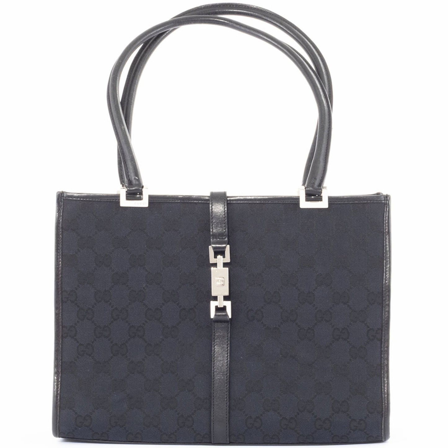 Gucci Black Gg Canvas Tote Bag ( )