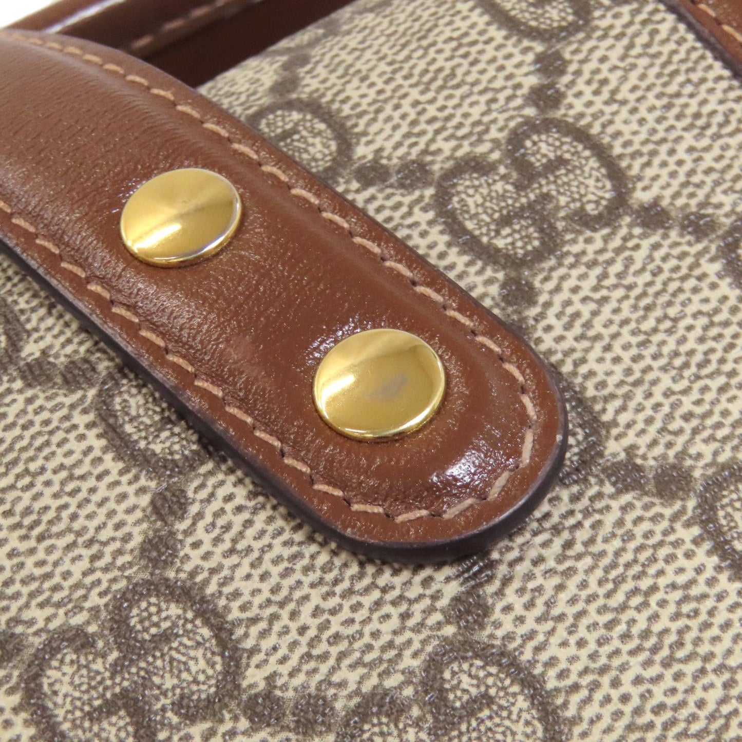Gucci Brown Pvc Leather Handbag ( )